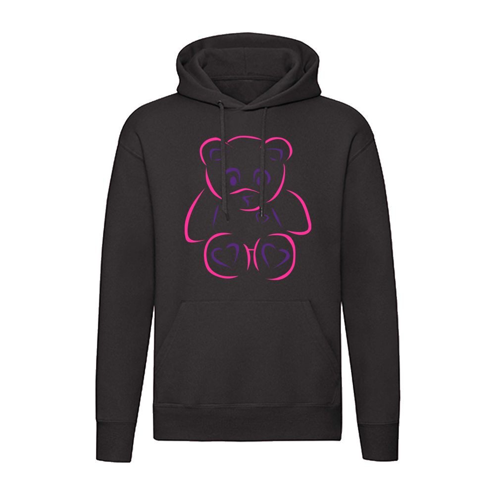 G-graphics Hoodie Teddy Unisex mit Motiv aus unserer Pink-Purple-Collection