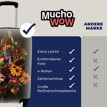 MuchoWow Handgepäckkoffer Blumenstrauß - Farben - Stilleben, 4 Rollen, Reisetasche mit rollen, Handgepäck für Ferien, Trolley, Reisekoffer