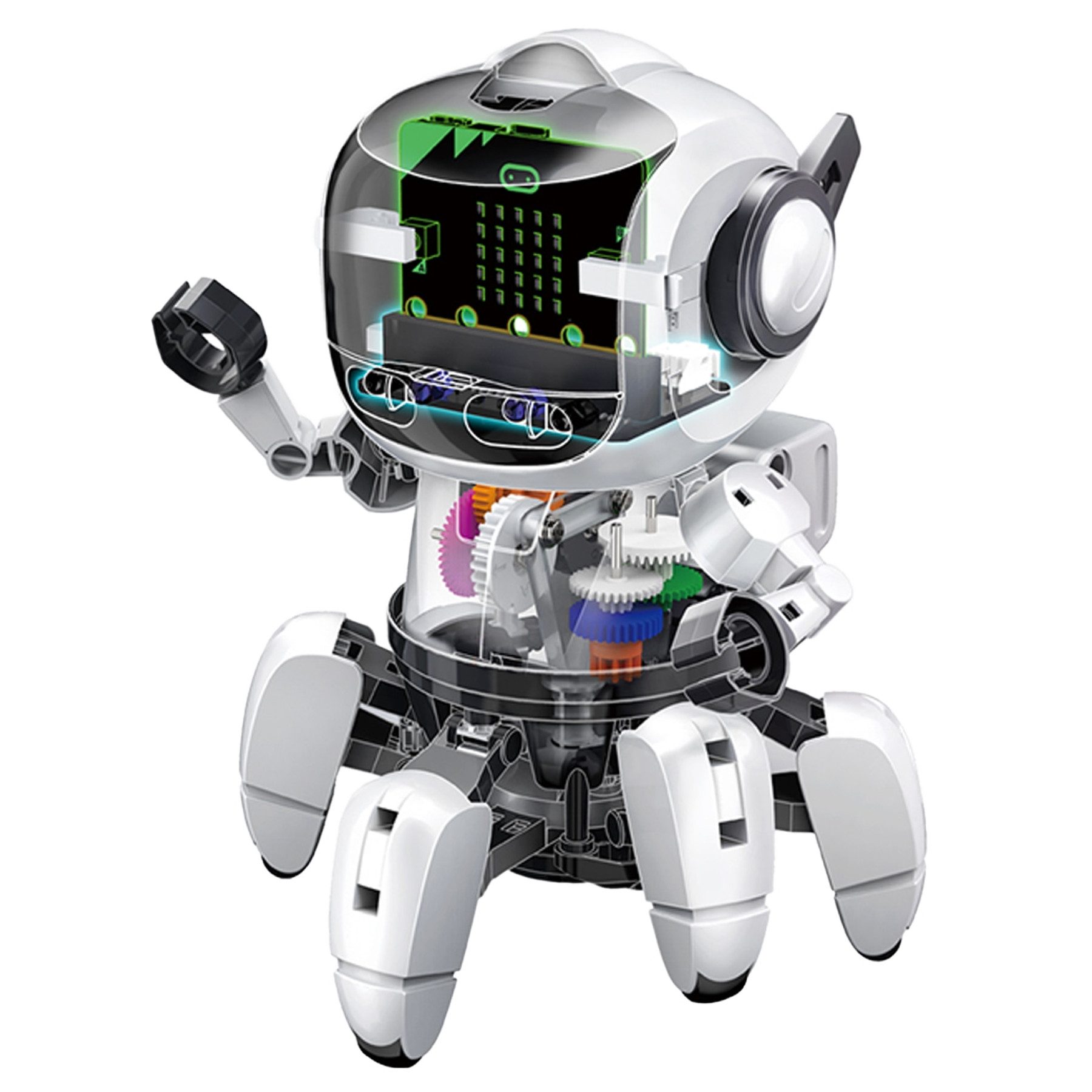 Velleman Lernroboter VELLEMAN Roboterbausatz Tobbie II mit micro:bit