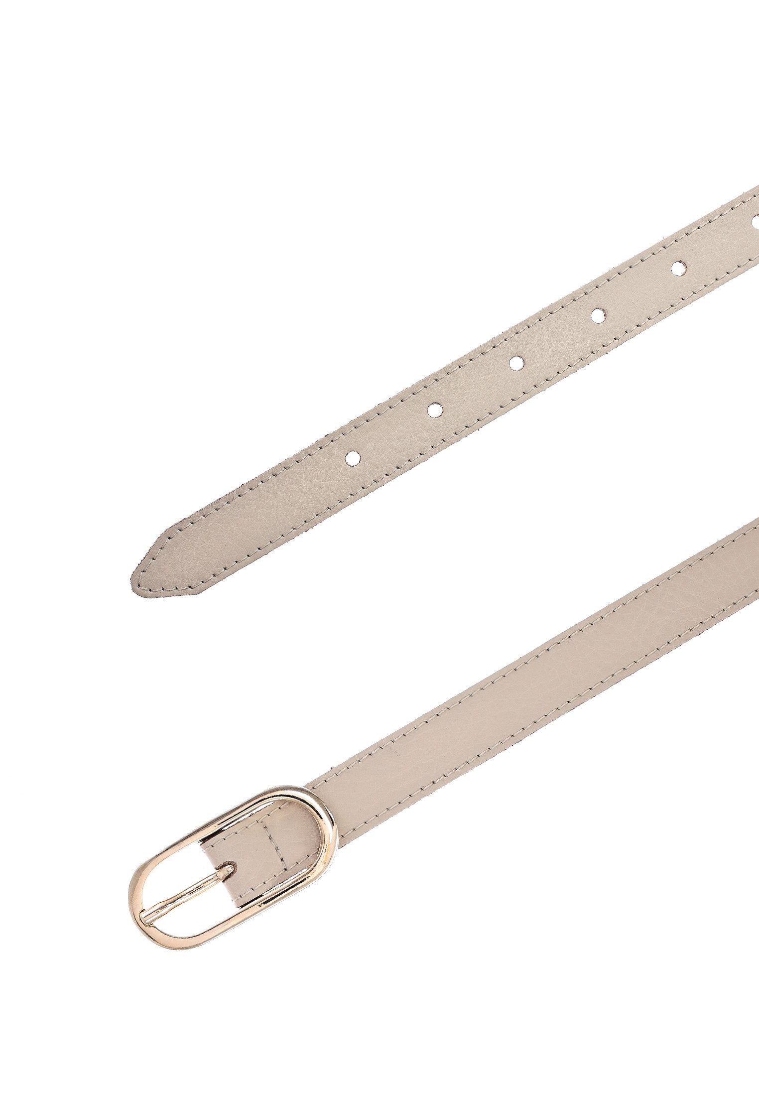 Tamaris Ledergürtel "Claudia Gold" Schmale Schließe, leicht genarbte Oberfläche, 2 cm breit