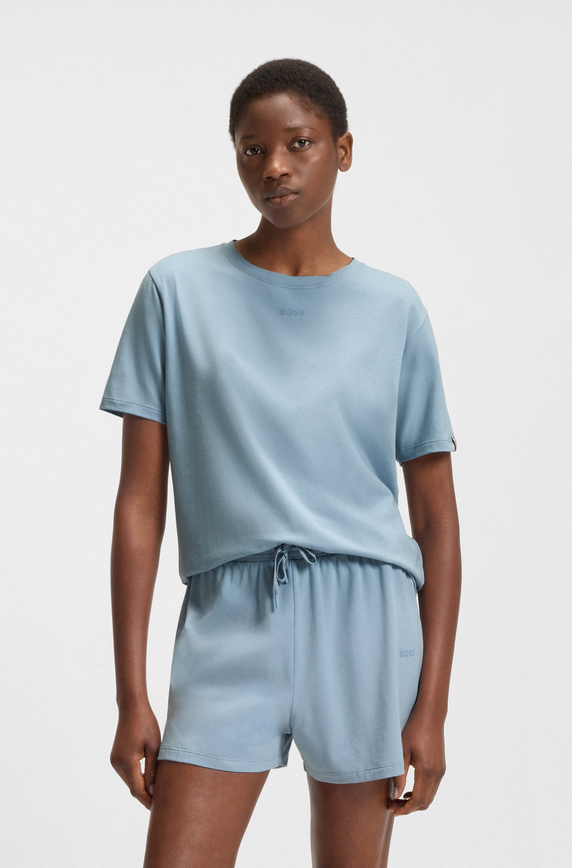 BOSS T-Shirt CI_T-Shirt mit BOSS Logo-Schriftzug & Label günstig online kaufen