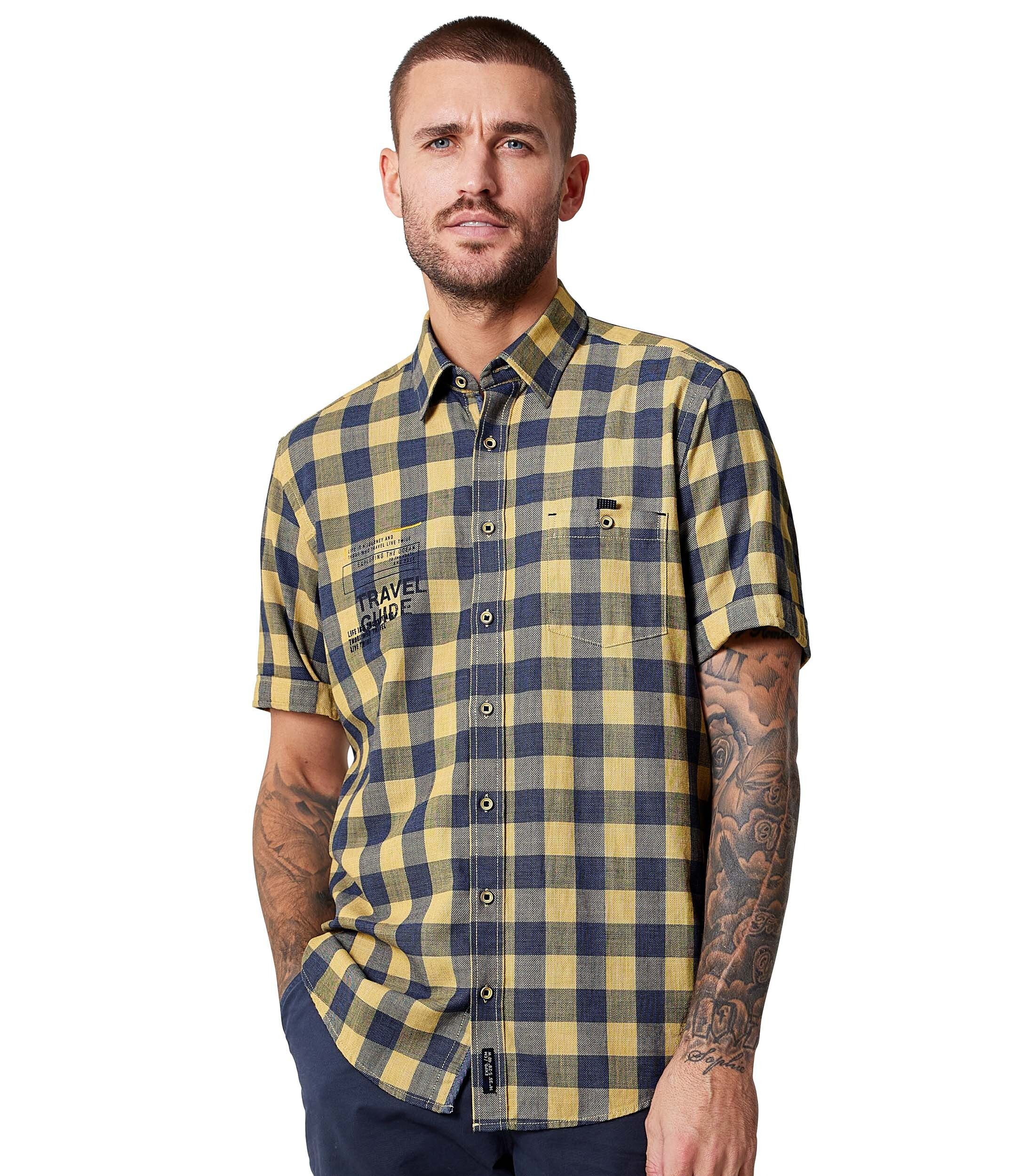 CASAMODA Kurzarmhemd CASAMODA Freizeithemd Kurzarm kariert günstig online kaufen