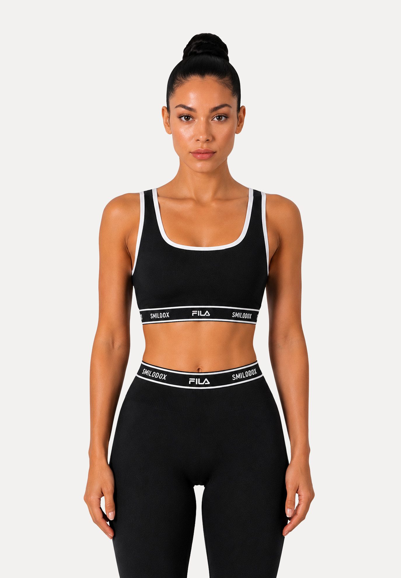 Smilodox Sport-BH Noli Damen, Gym-BH, Shaped Fit, Bustier für Fitness & Alltag Performance Material, Struktur-Einsätze, Rundhals, Stretch