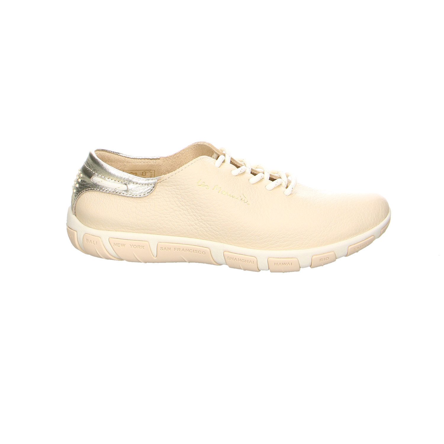 tbs Tamaris Jazaru Leder Schnürschuhe beige Schnürschuh