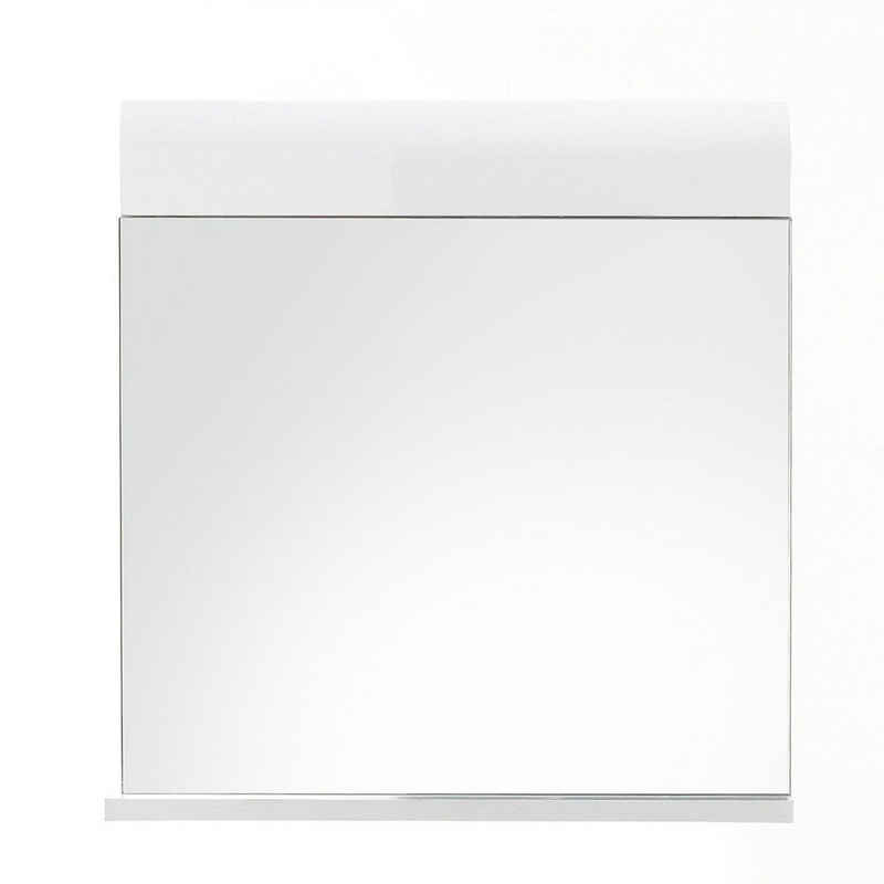 trendteam Spiegel, Wandspiegel Badezimmer Spiegel mit Ablage weiß 60 x 55 x 10 cm