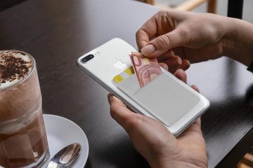 MyGadget Smartphone-Hülle 2 Fächer Handy Kartenhalter