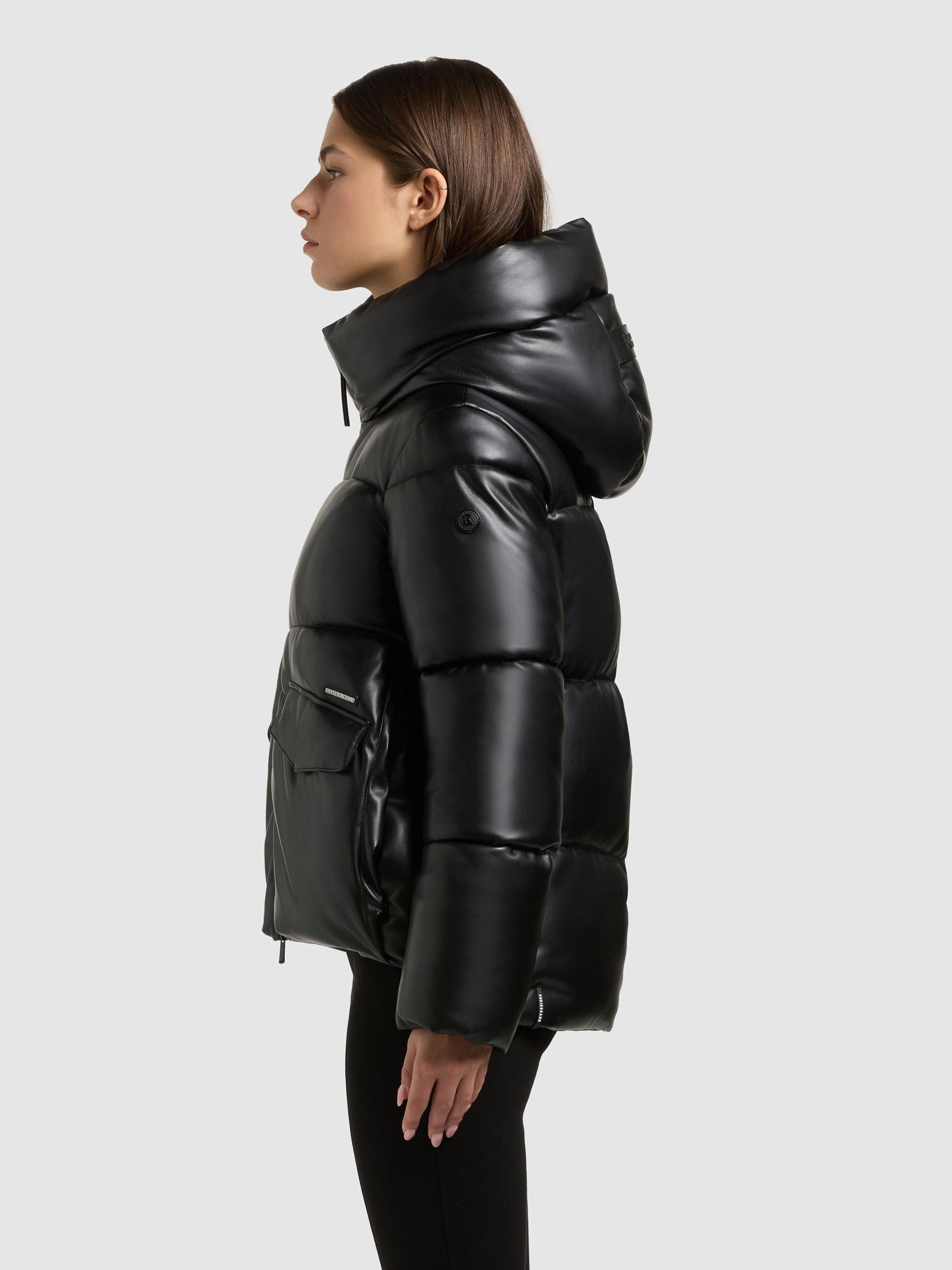 khujo Steppjacke Aurora Gesteppte Damen Winterjacke in Lederoptik günstig online kaufen