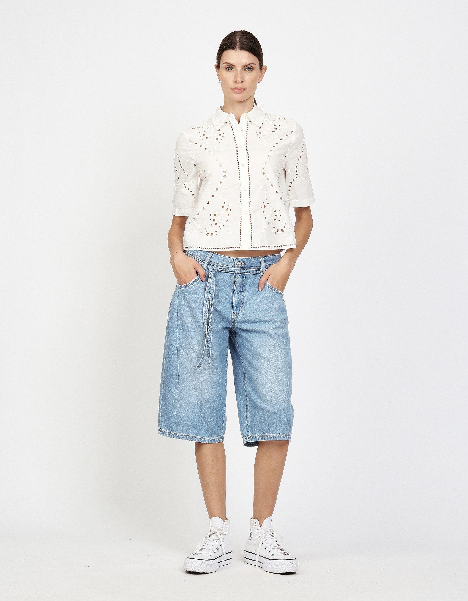 GANG Jeansbermudas 94CLAIRE BERMUDA - Jeansshorts Damen - kurze Hose Damen günstig online kaufen
