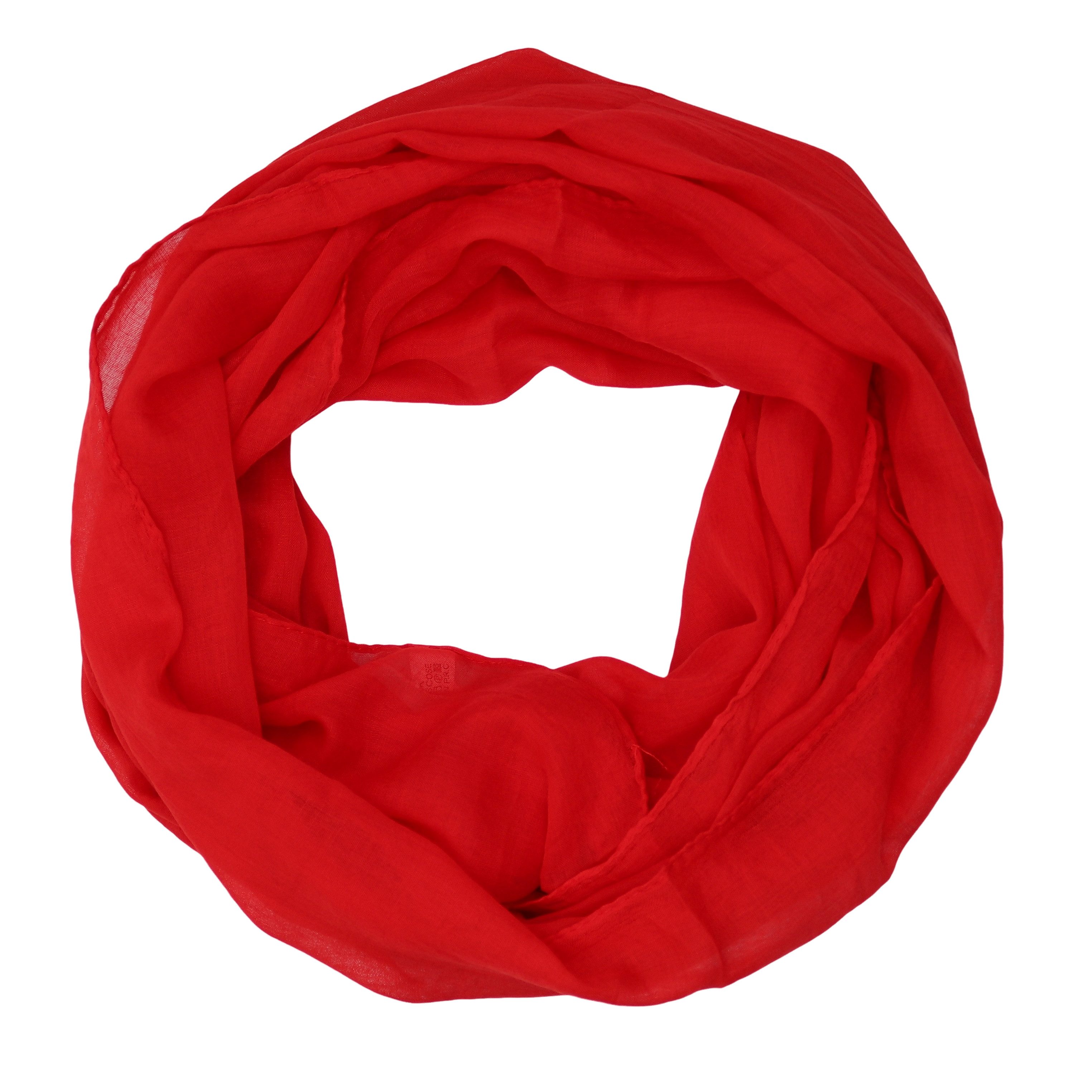 MIRROSI Loop Damen Schal mit Blümchen-Muster Weich, (zweimal um den Hals wickelbar, ca.45x75cm), Damen Halstuch ideal für Frühling, Sommer oder Herbst