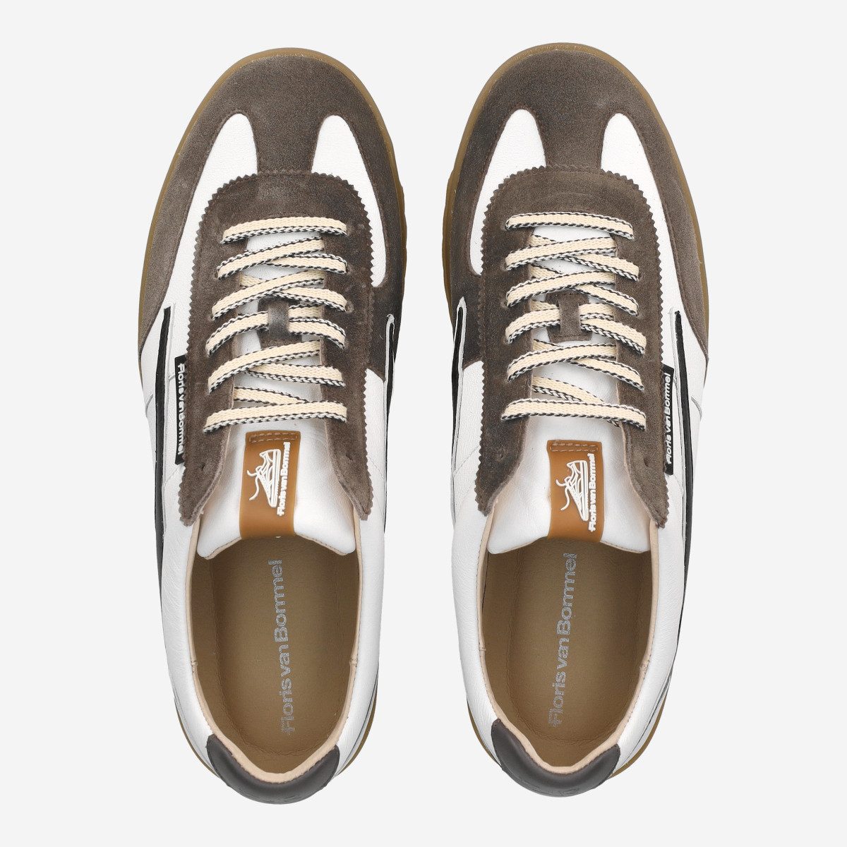 Floris van Bommel Floris van Bommel De Zaler, Sneaker, Weiß/Braun kombiniert, Herren Sneaker