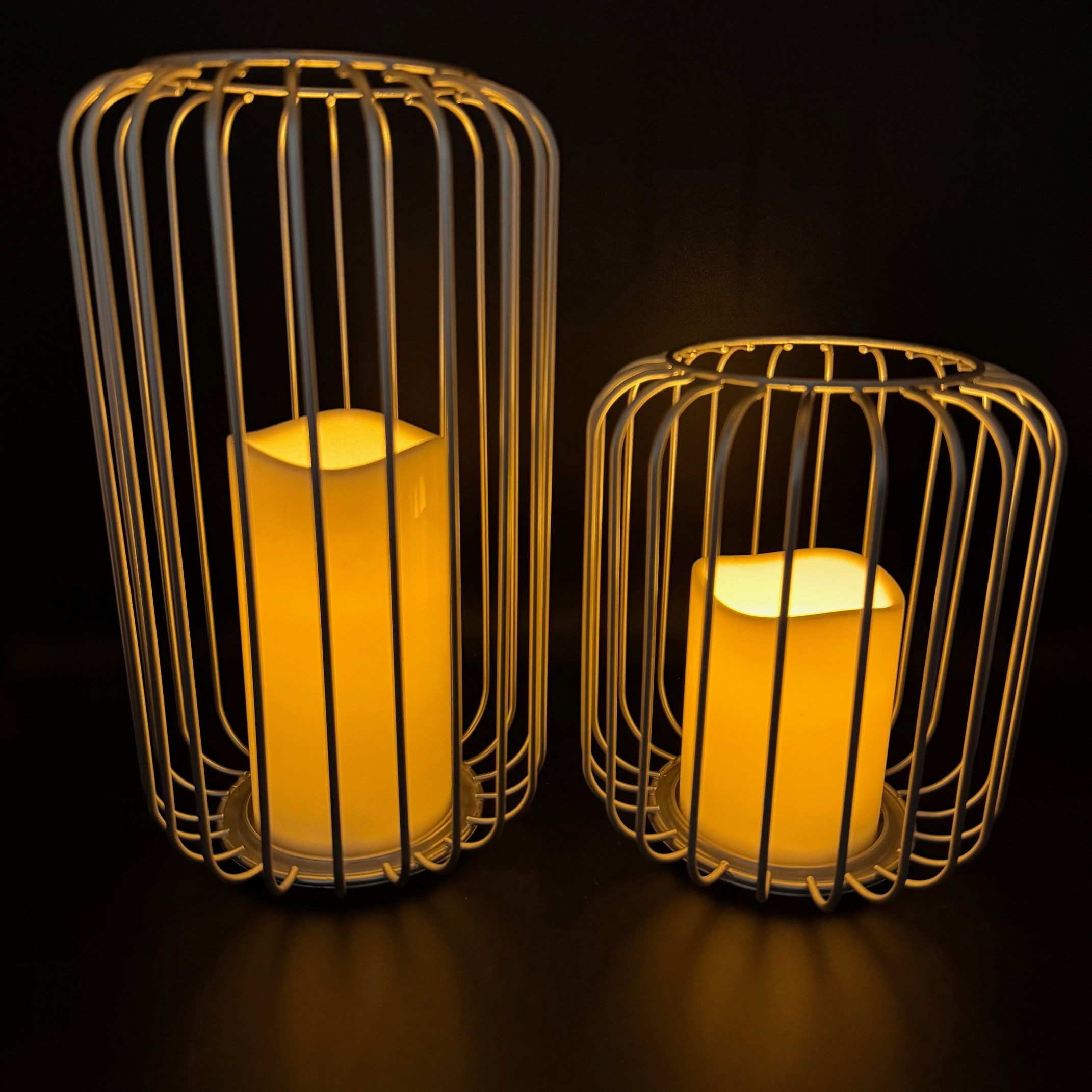 Online-Fuchs LED Laterne 2er Set Deko Laternen für draußen, outdoor geeigne günstig online kaufen