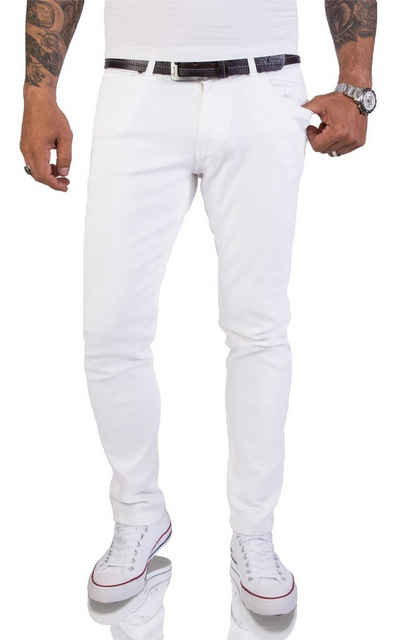 Rock Creek Slim-fit-Jeans Herren Jeans Slim Fit Weiß RC-2155