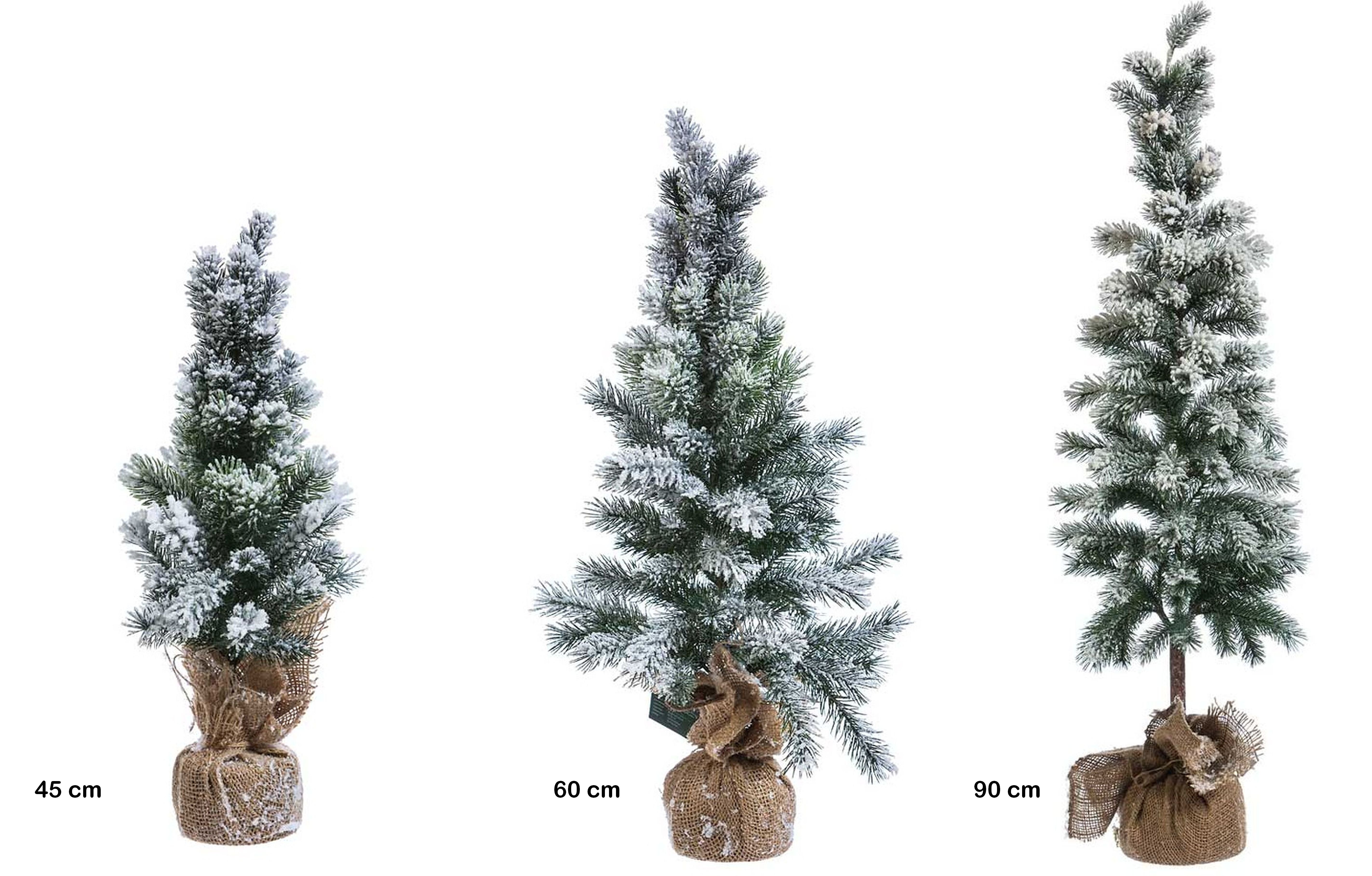 verfügbar, Beschneite im Künstlicher in Weihnachtsbaum Größen Optik Fichte, Weihnachtsbaum Sack beschneit 3 Small-Preis Jute