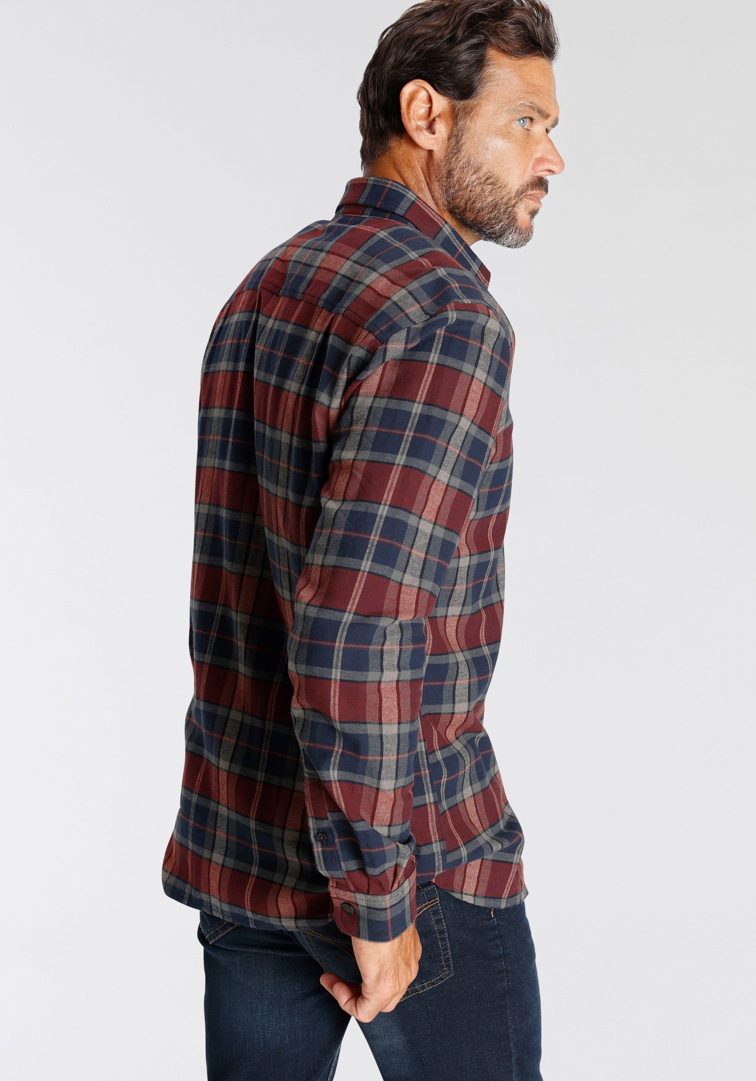 Man's World Flanellhemd Karomuster