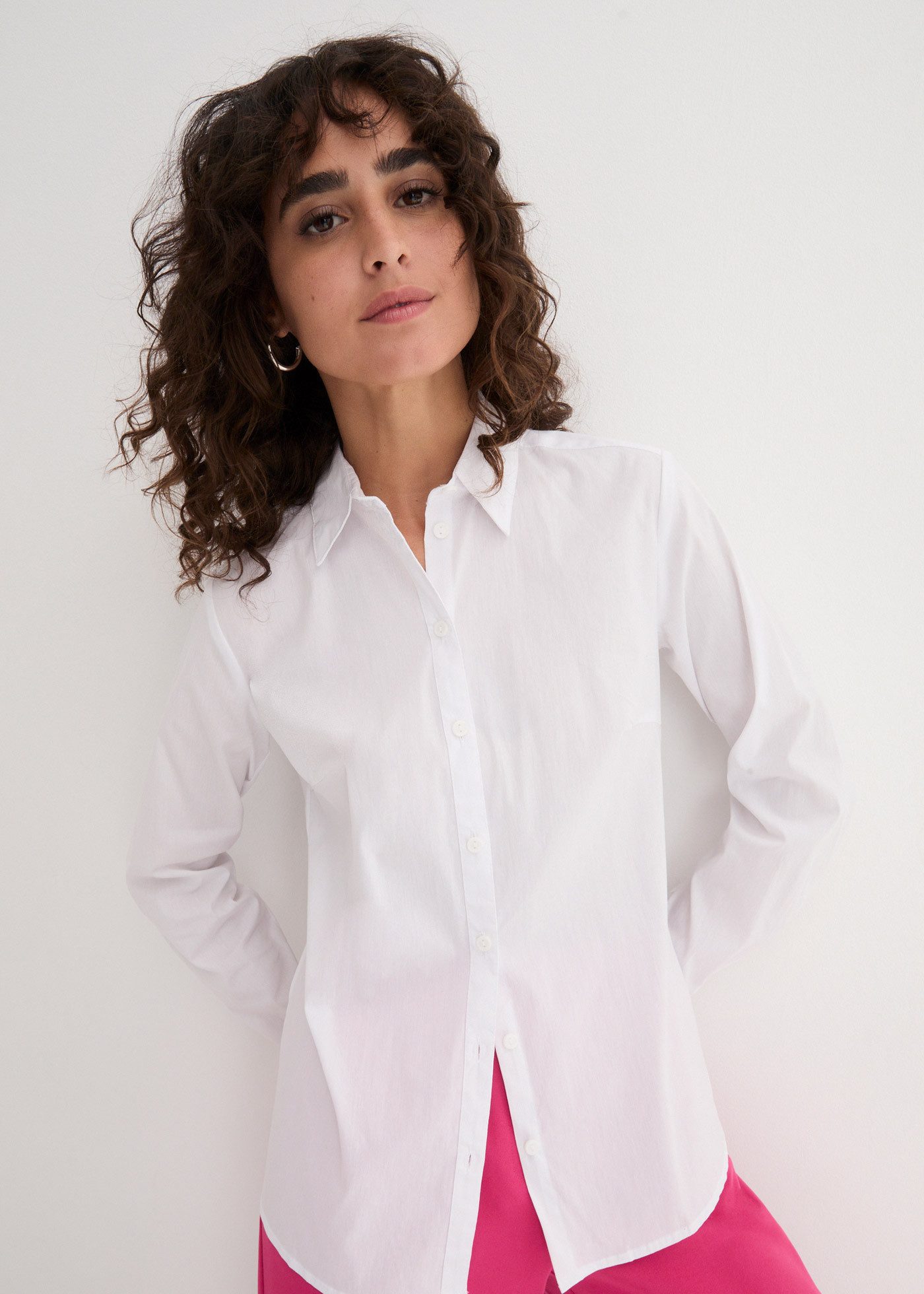 bonprix Langarmbluse mit Hemdkragen günstig online kaufen