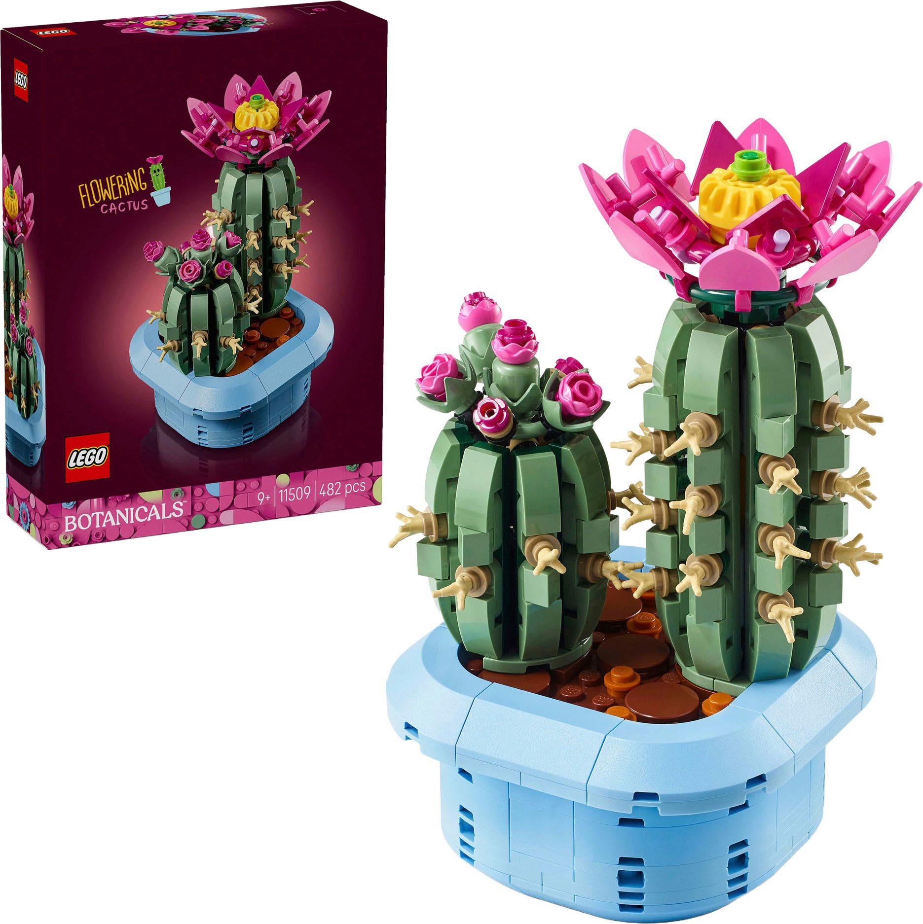 LEGO® Blühender Kaktus (11509), LEGO Botanicals Konstruktionsspielsteine, (482 St), Made in Europe