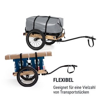 KLARFIT Fahrradkinderanhänger Companion Travel Lastenanhänger 40kg Fahrradanhänger