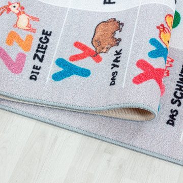 Kinderteppich PLAY 2904, Ayyildiz Teppiche, rechteckig, Höhe: 6 mm, robuster Kurzflor, Spiel Lern Teppich, Kinderzimmer