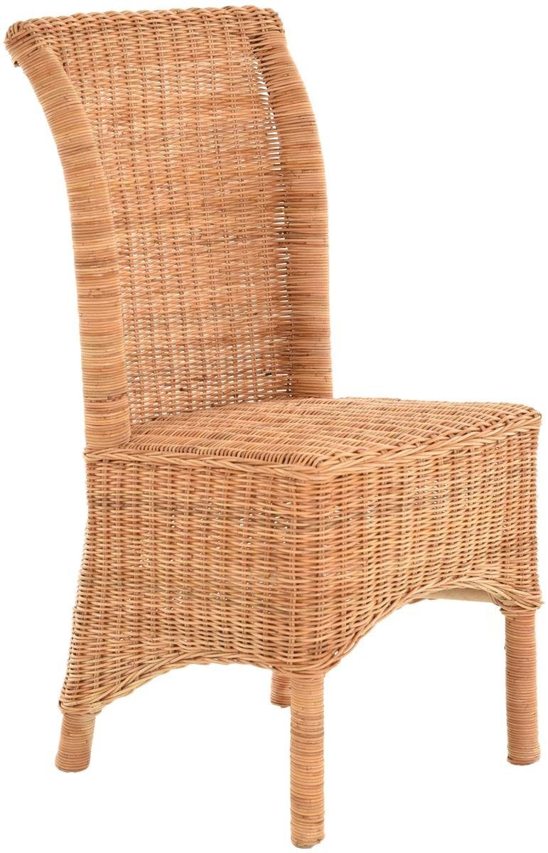 Krines Home Esszimmerstuhl Rattan Esszimmerstuhl hohe Rückenlehne Rattanstuhl Esszimmer Korbstuhl, aus Rattan