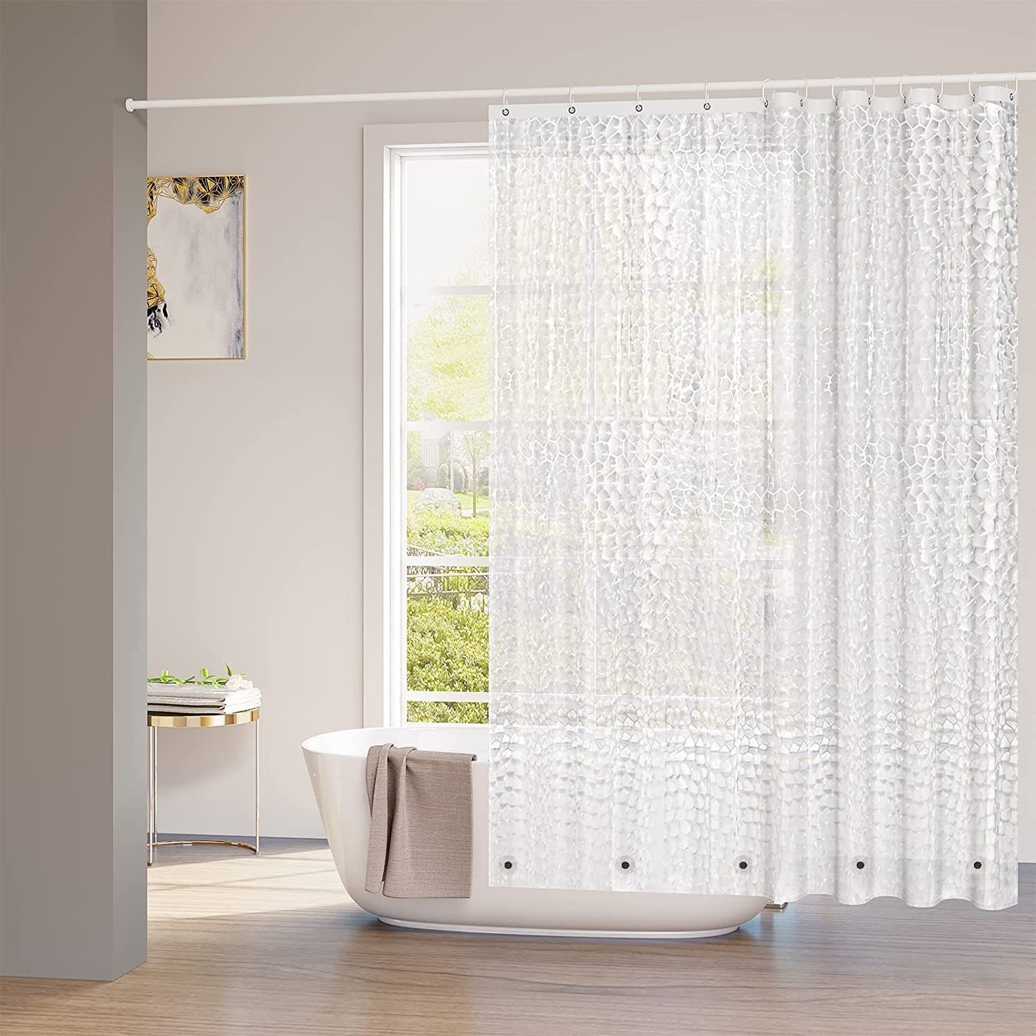 Woltu Duschvorhang Breite 120 cm (1-tlg), günstig online kaufen