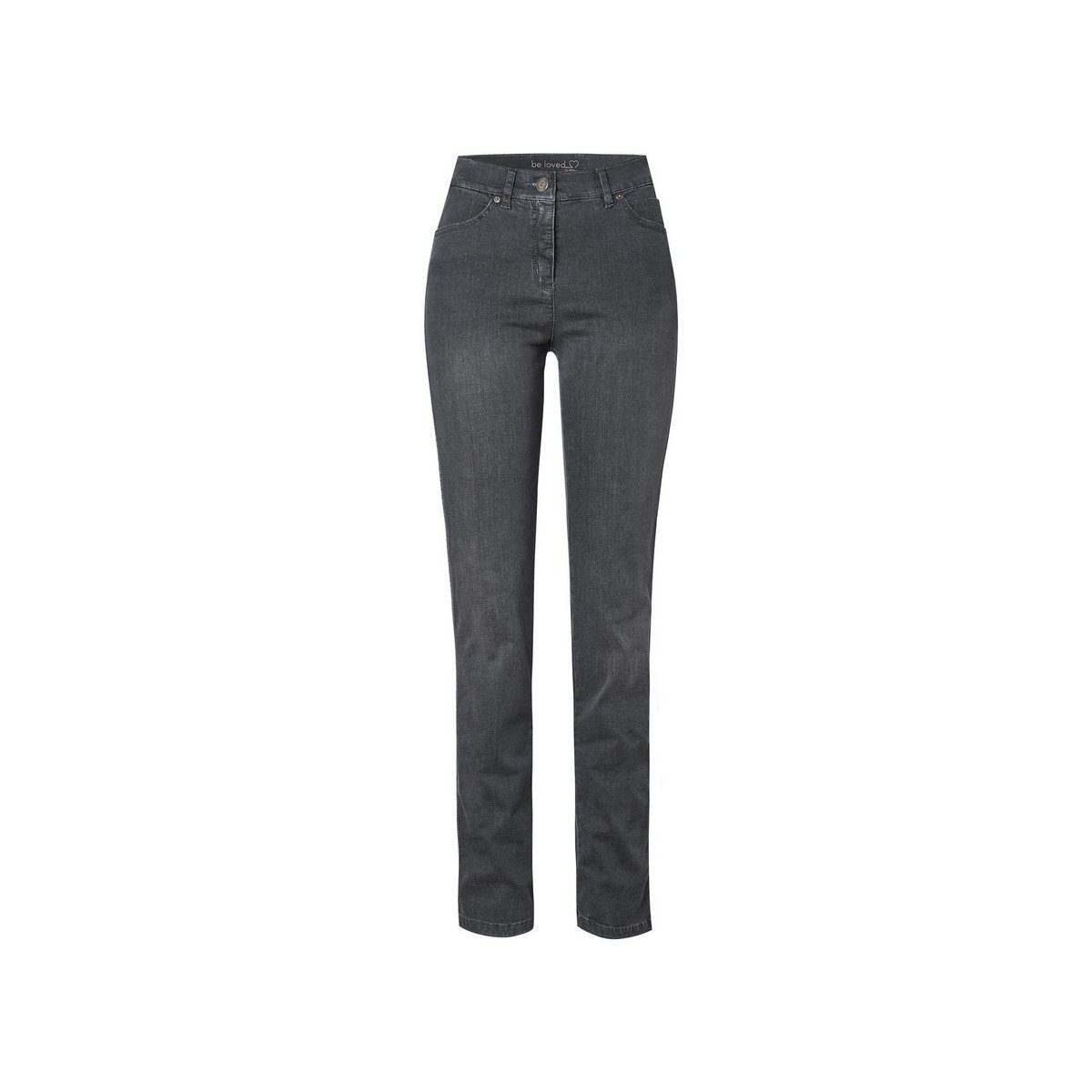 (862) 5-Pocket-Jeans grey dunkel-grau (1-tlg) TONI dark used
