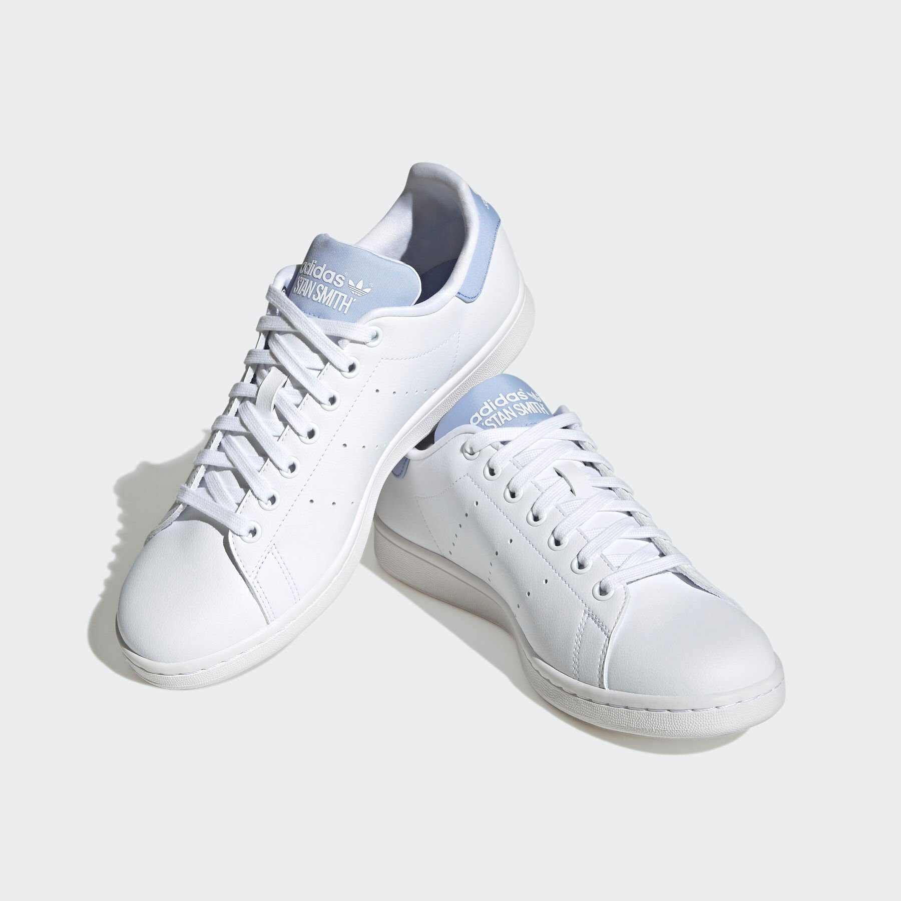adidas Originals STAN SMITH Sneaker Cloud White / Cloud White / Blue Dawn | 