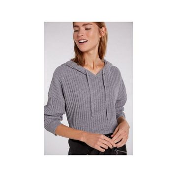 Oui Longpullover grau (1-tlg)