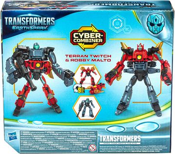 Hasbro Actionfigur Transformers EarthSpark, Cyber-Combiner, Terran Twitch und Robby Malto