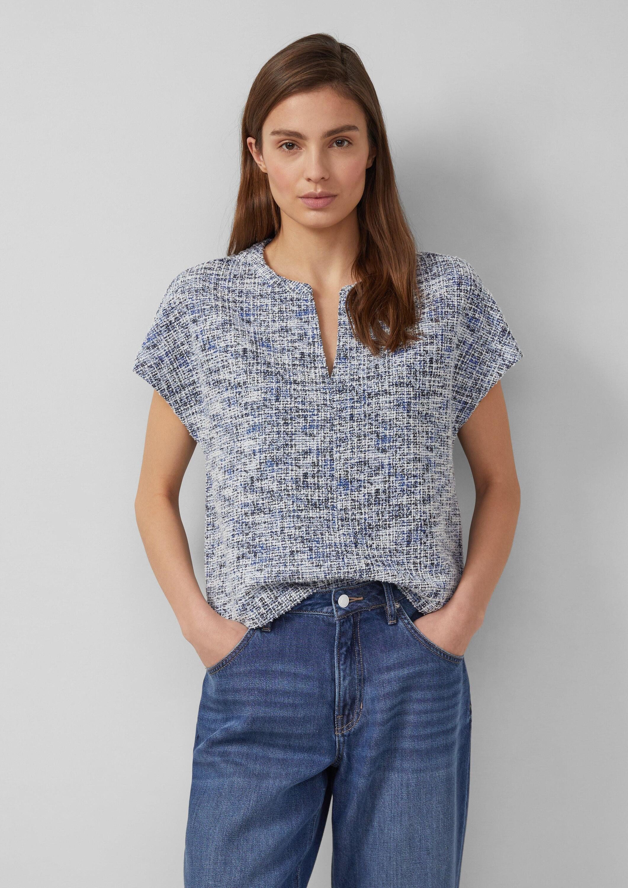 s.Oliver Sweatshirt Sweatshirt Bouclé-Shirt mit Glitzergarn günstig online kaufen