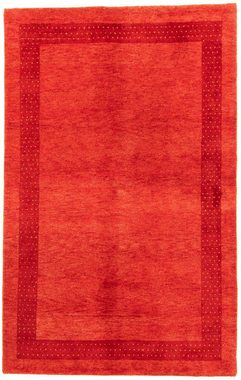 Wollteppich Gabbeh - Indus - 245 x 154 cm - dunkelrot, morgenland, rechteckig, Höhe: 18 mm, Wohnzimmer, Handgeknüpft, Einzelstück mit Zertifikat
