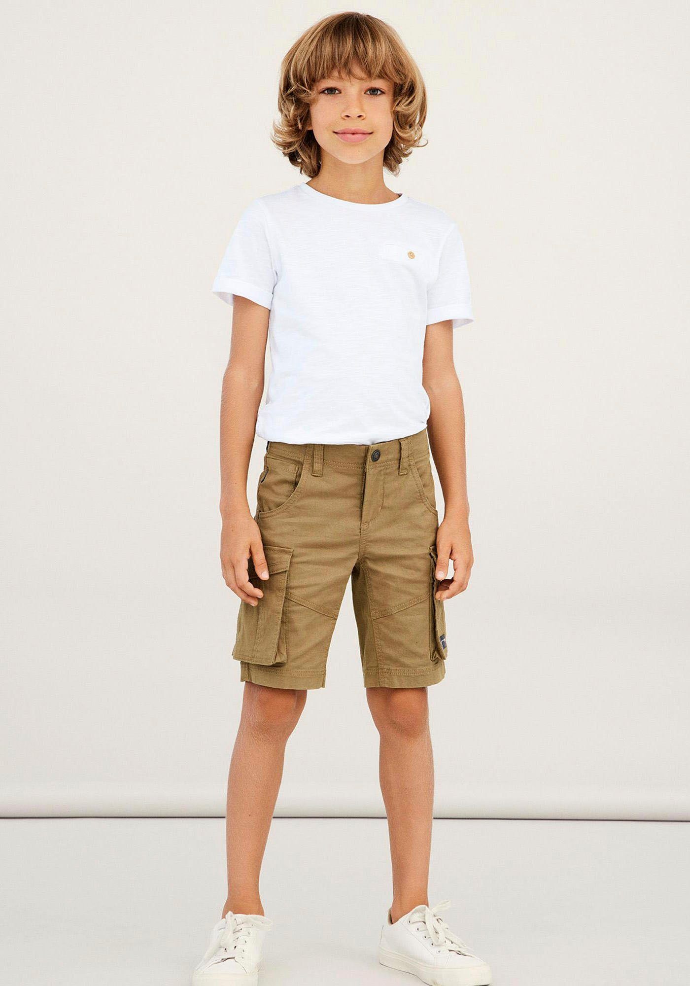 Name It Cargobermudas NKMRYAN REG TWI L SHORTS 6776-BA NOOS Kelp | Jeansshorts