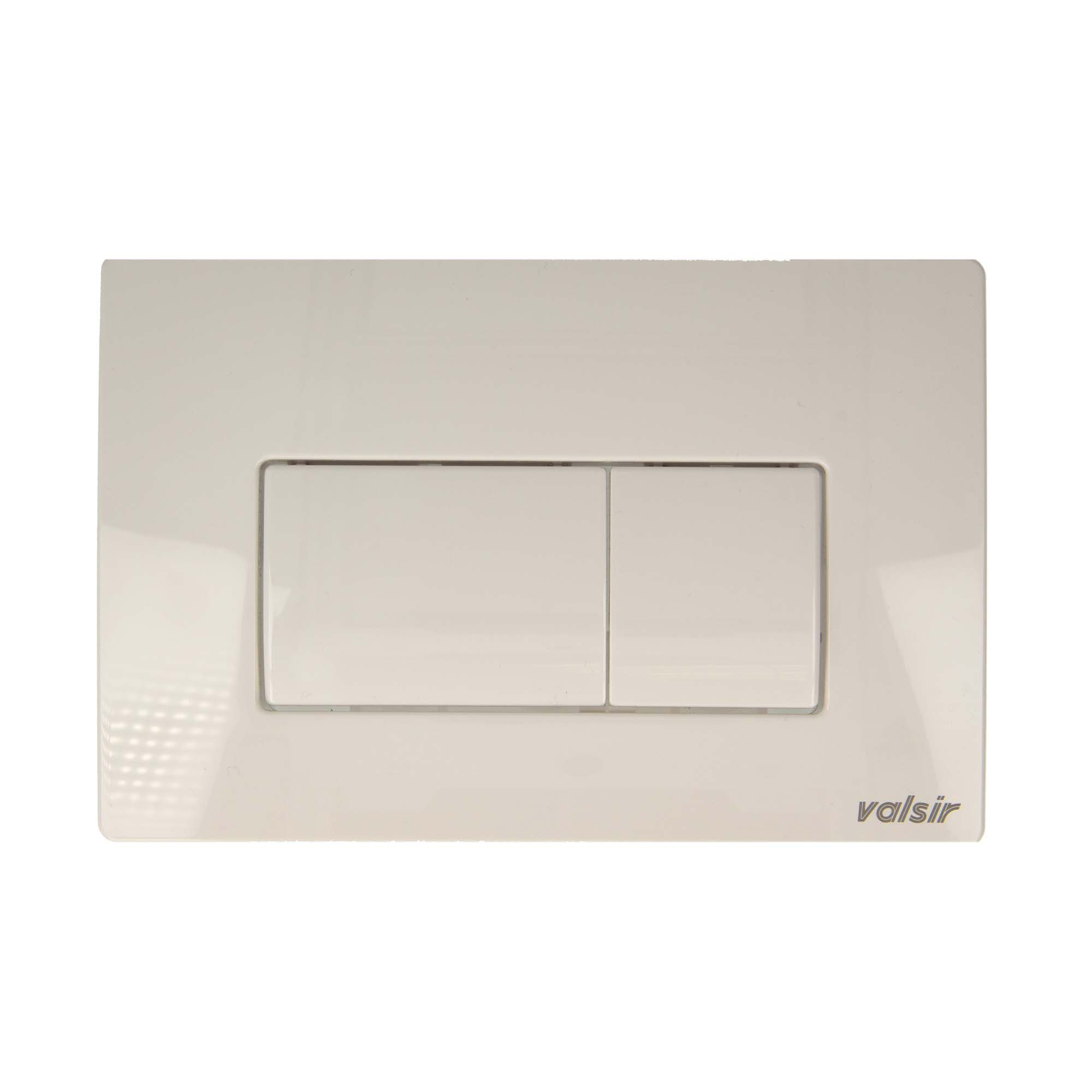 Valsir Betätigungsplatte Betätigungsplatte P1 glänzend weiß - für Tropea S, Winner S, Cubik S