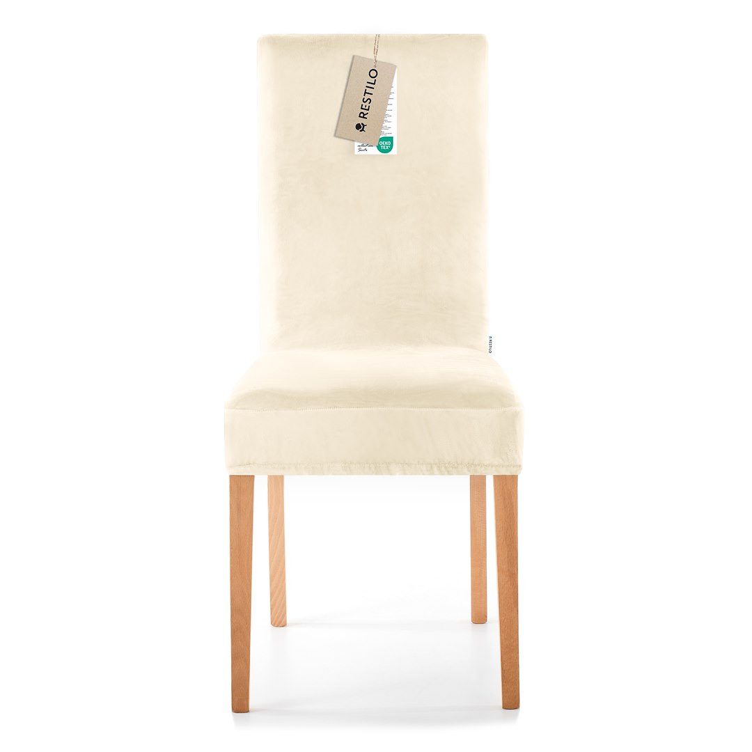 Restilo Stuhlhusse Stuhlhusse Stretch Stuhlbezug mit Gummiband Abnehmbar, waschbar