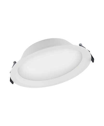 Ledvance Deckenstrahler DOWNLIGHT ALU, Allgemeinbeleuchtung, LED fest integriert, Leuchtmittel enthalten, Kalt weiß, Durchmesser des erforderlichen Deckenausschnitts: 200 mm