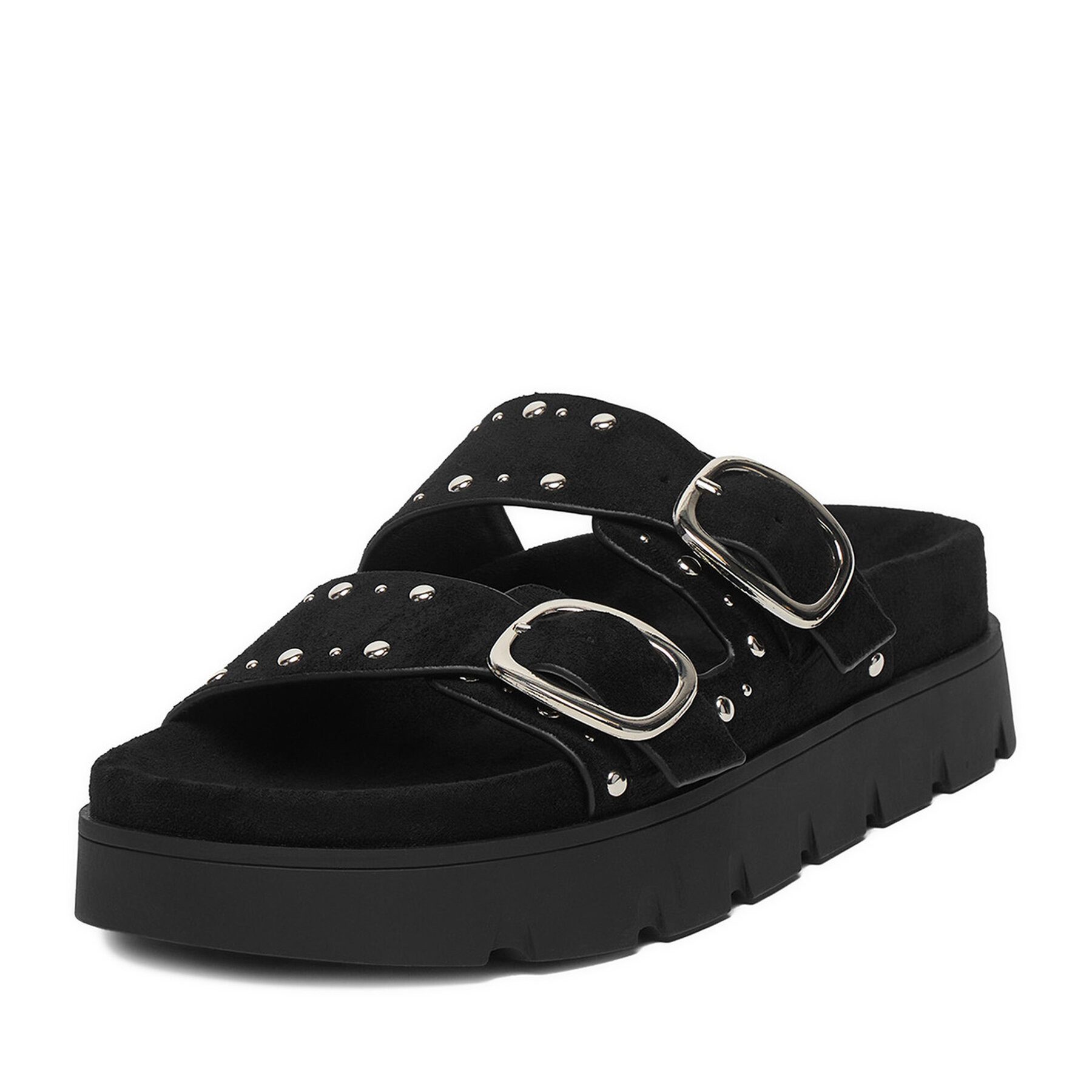 DeeZee Deezee Damen-Flip-Flops Schwarz Badepantolette