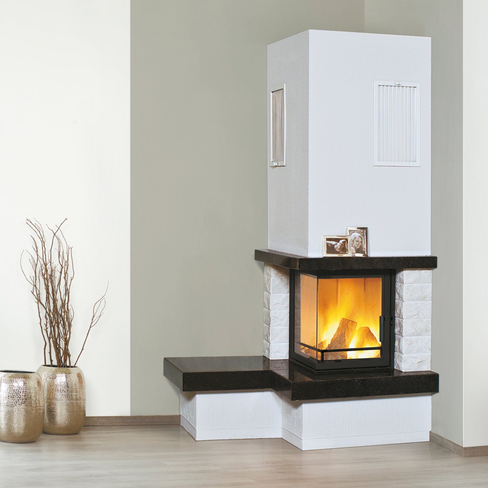 HARK Kaminbausätze »Nebraska«, 5 kW, Zeitbrand, Aufbaumaterial bis Raumhöhe 250cm inkl.