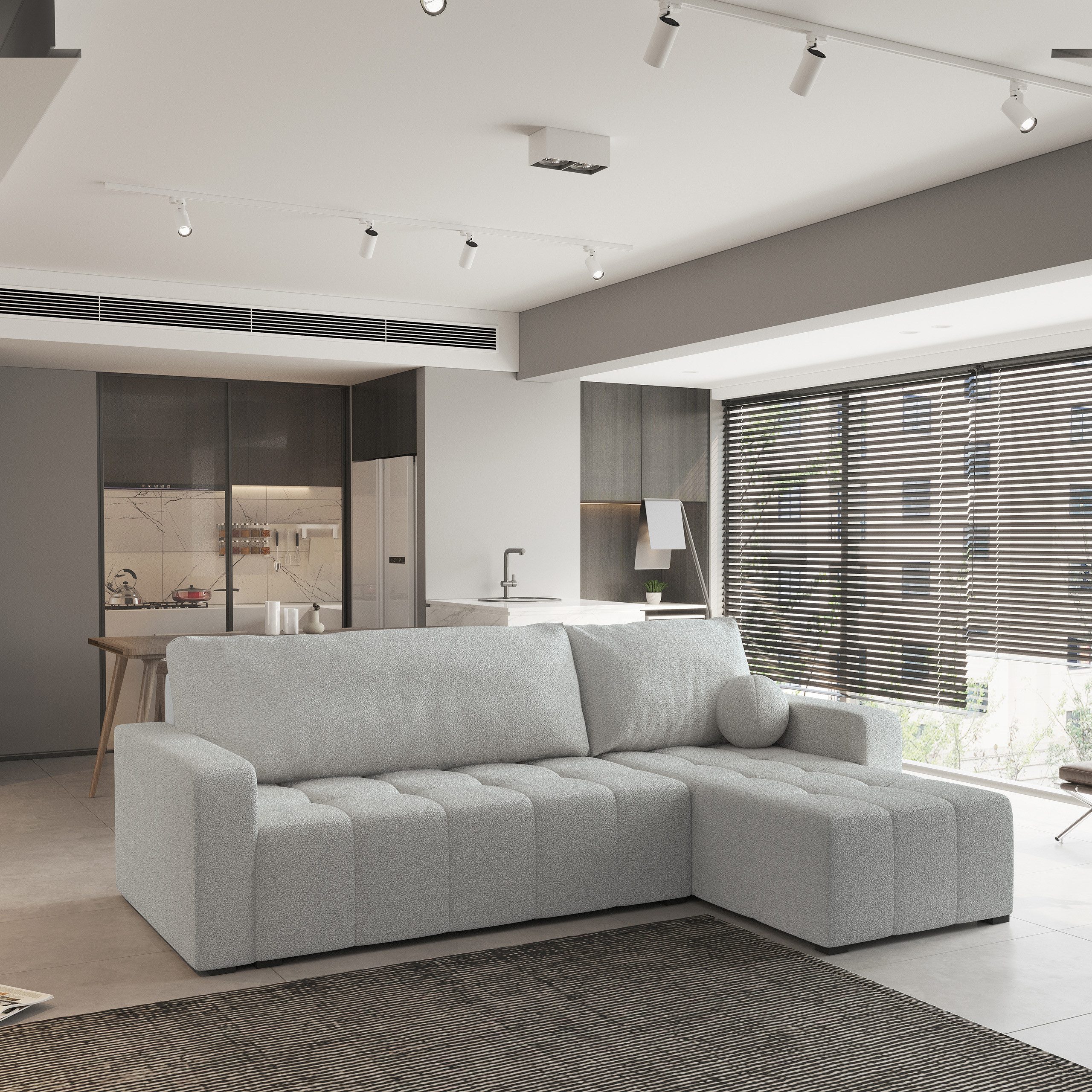 Masseno Ecksofa VOLIRA mit Schlaffunktion L-Form, Sofa mit Bettkasten günstig online kaufen