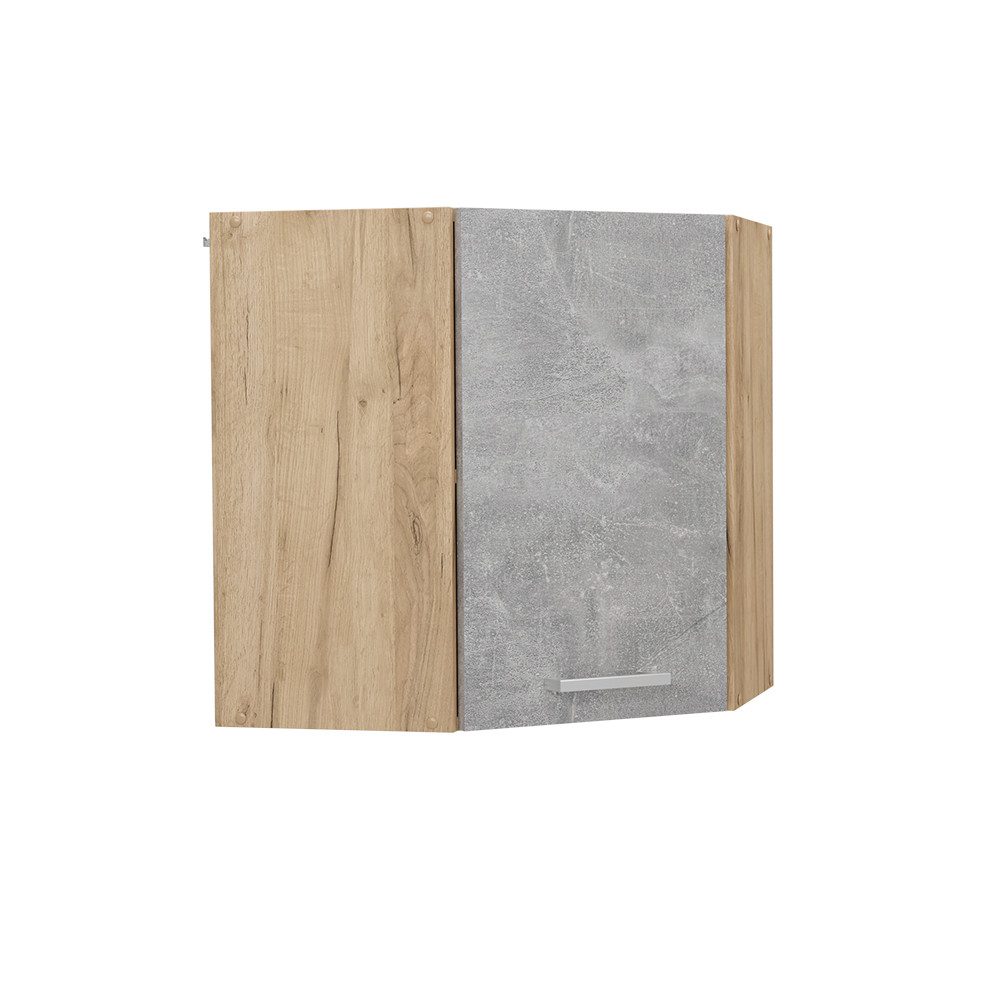 Vicco Eckhängeschrank R-Line, Beton/Goldkraft Eiche, 57 günstig online kaufen