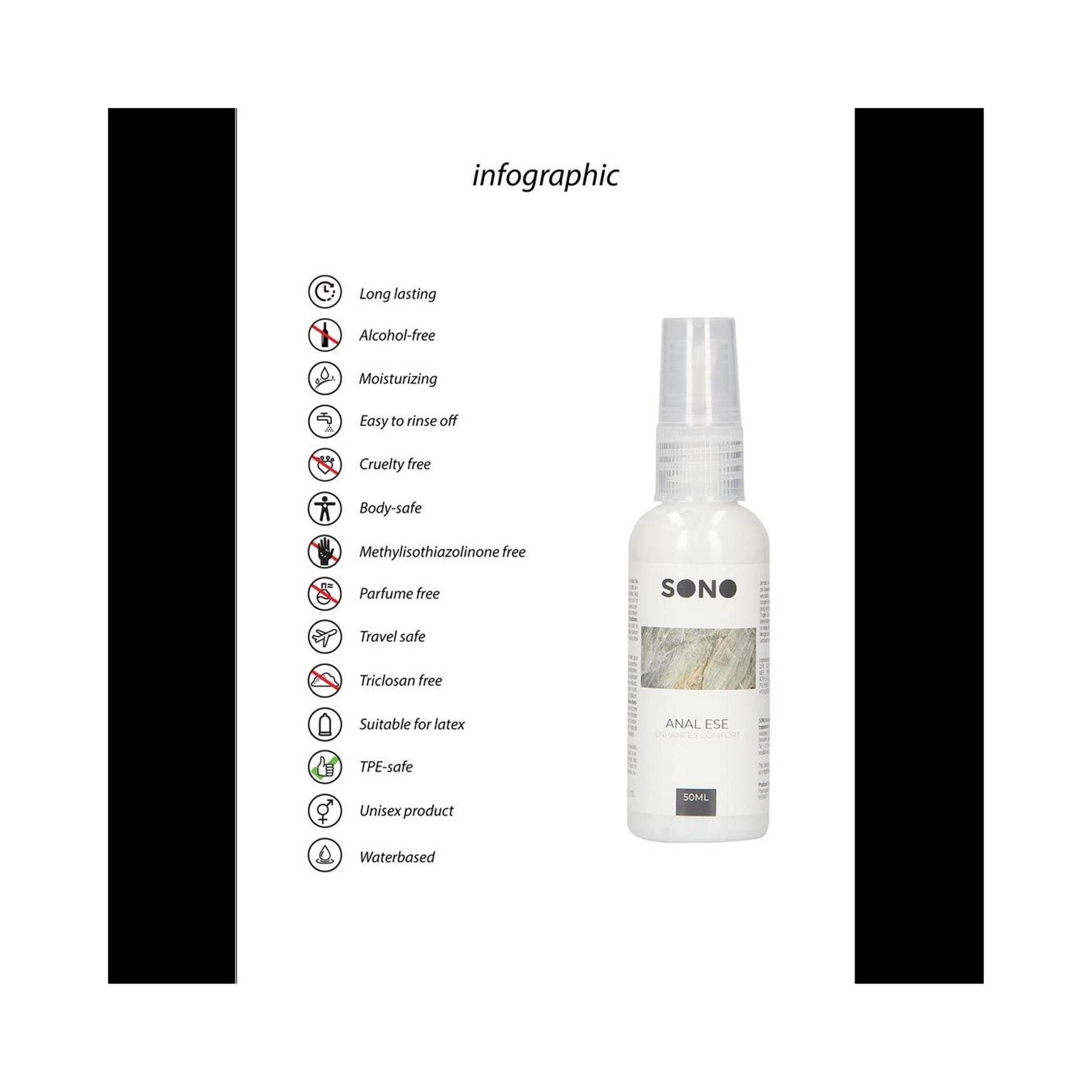 Sono Analgleitgel Sono by Shots - 50 ml - Anal Ese - Numbing Anal Cr