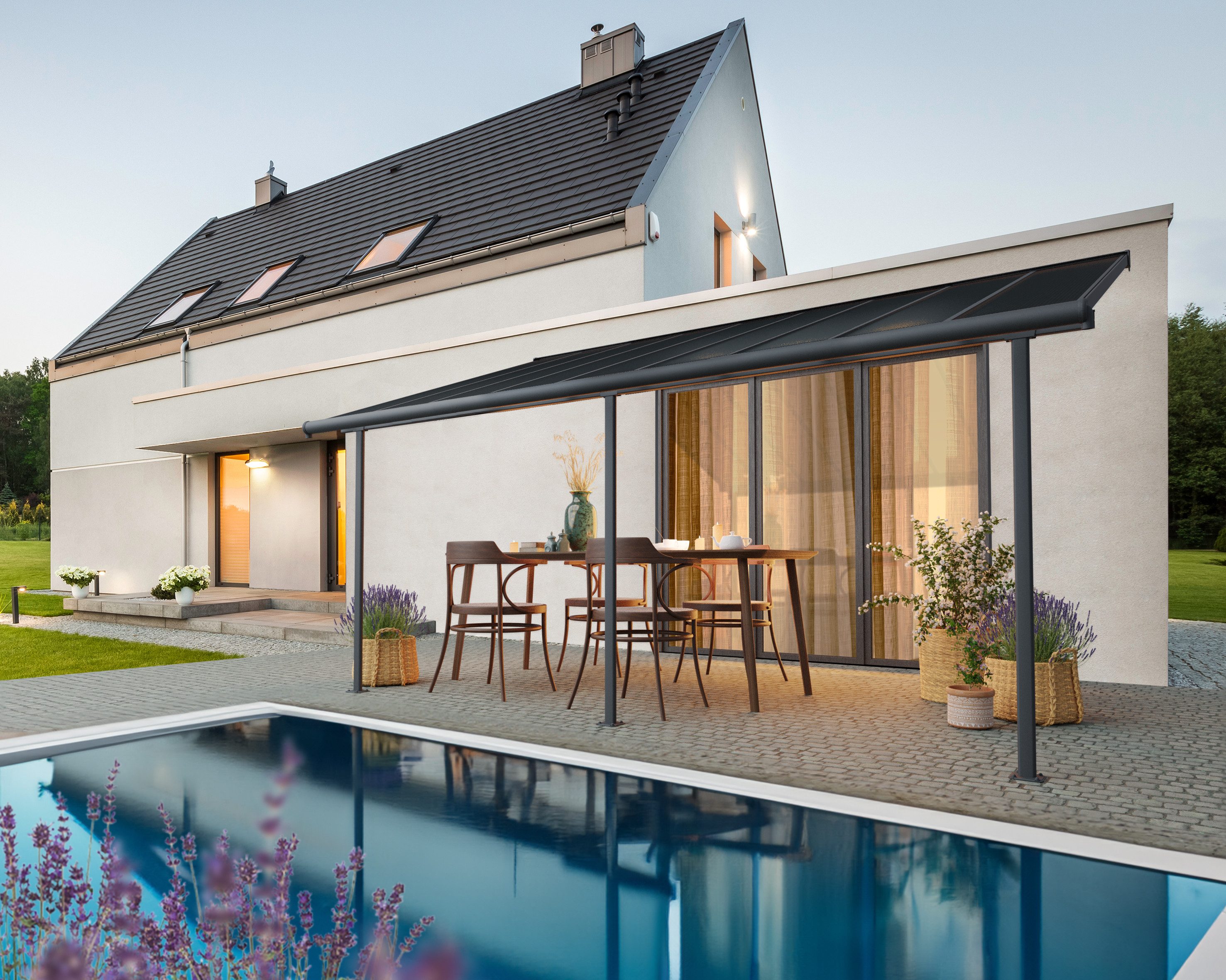 Terrassendach Capri Alu Terrassenüberdachung