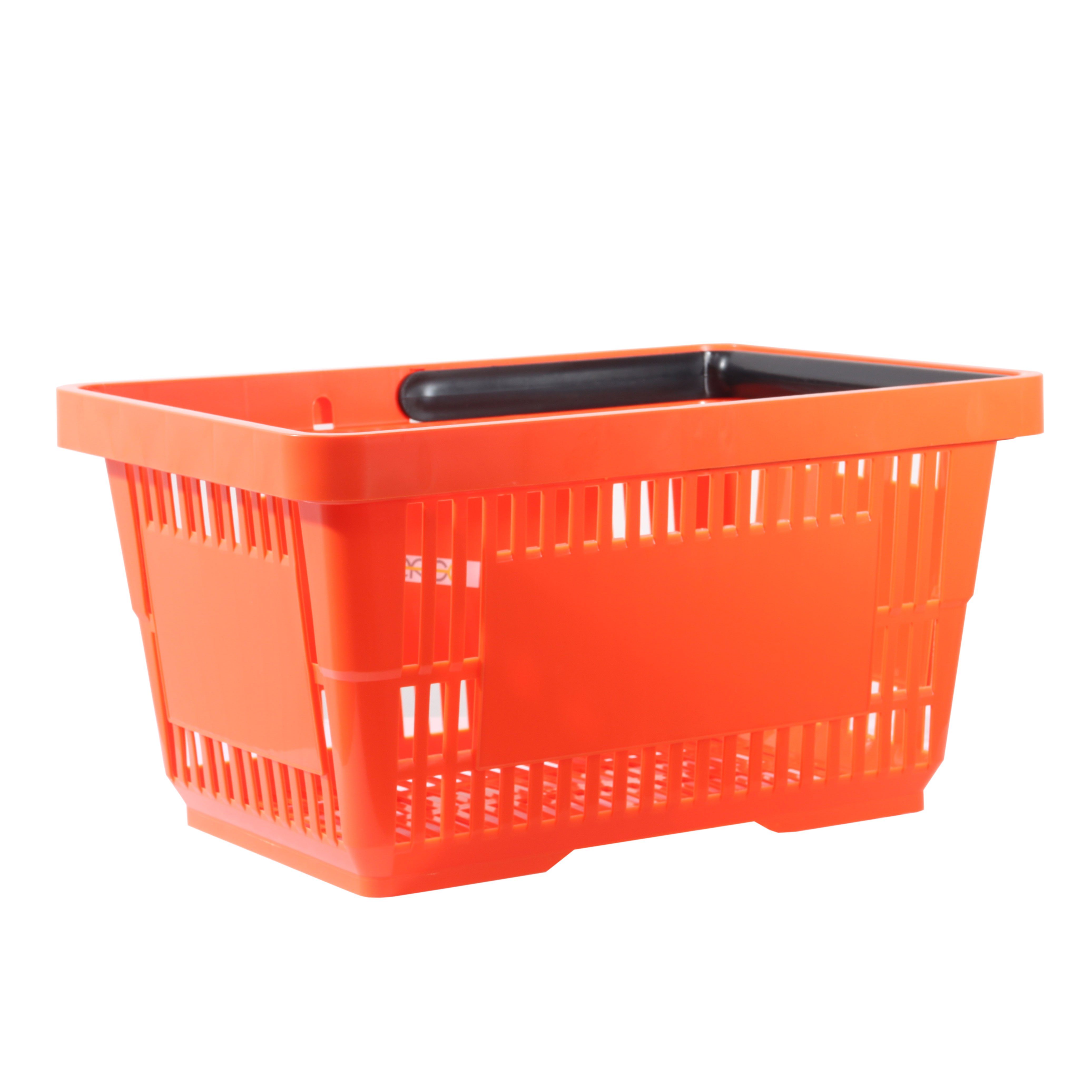 GERSO Einkaufskorb Einkaufskorb aus Kunststoff Plastik mit Henkel 20 Liter 40cm stapelbar, Autokorb
