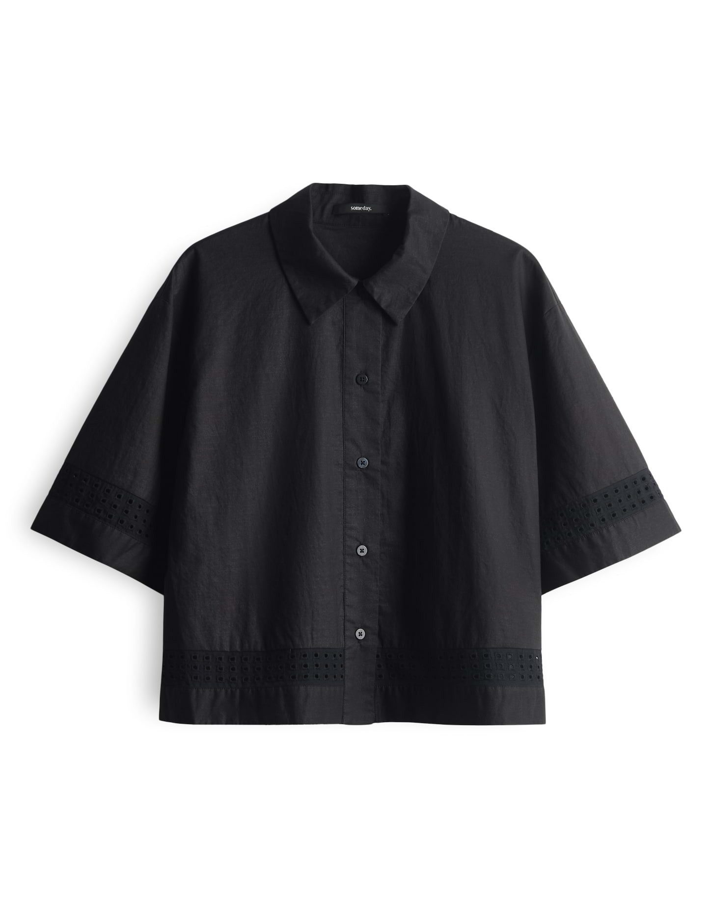 someday Spitzenbluse ZERIE Loose aus Popeline günstig online kaufen