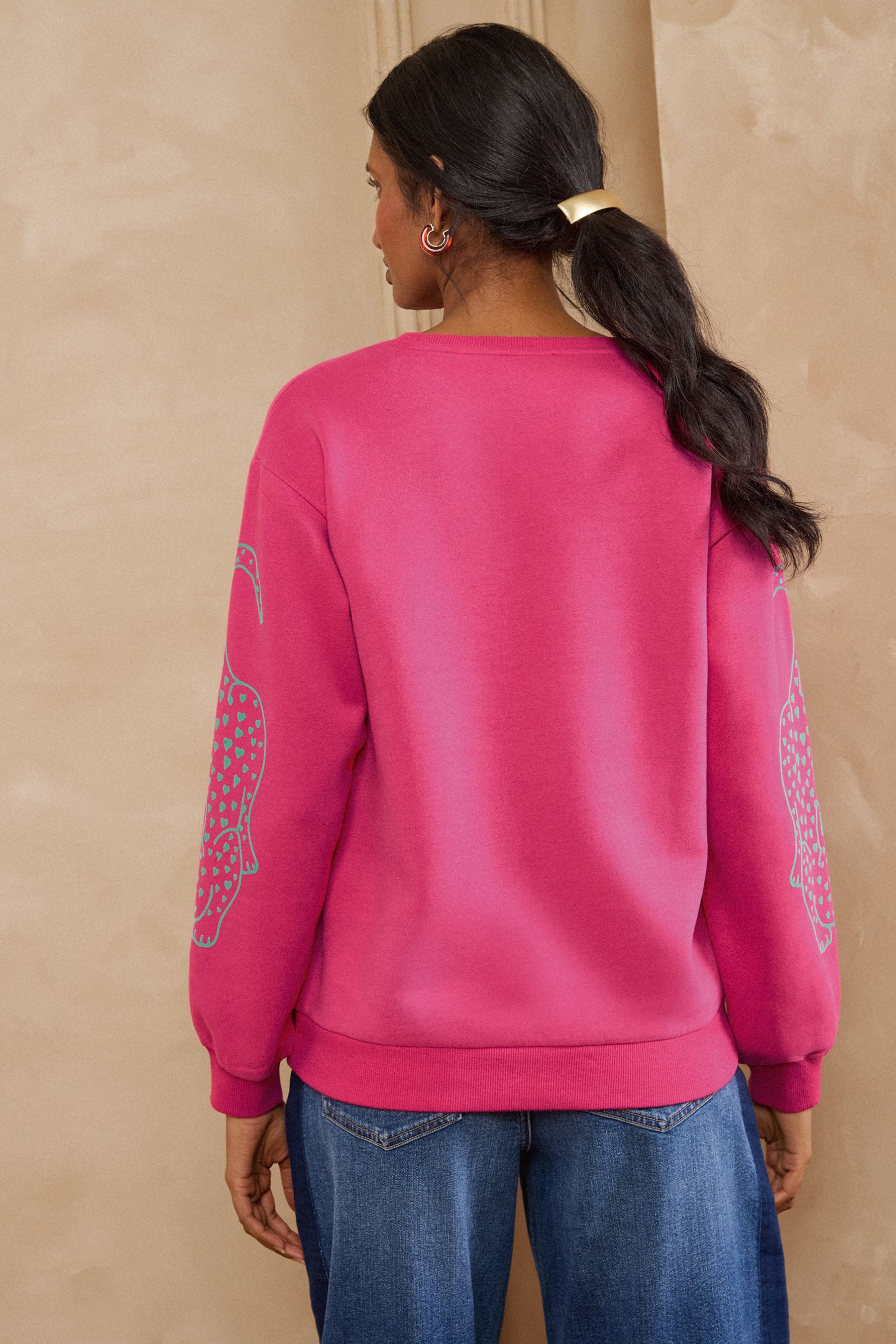 Love & Roses Sweater Love & Roses Sweatshirt aus Jersey, Regular (1-tlg) – Bild 4 von 4