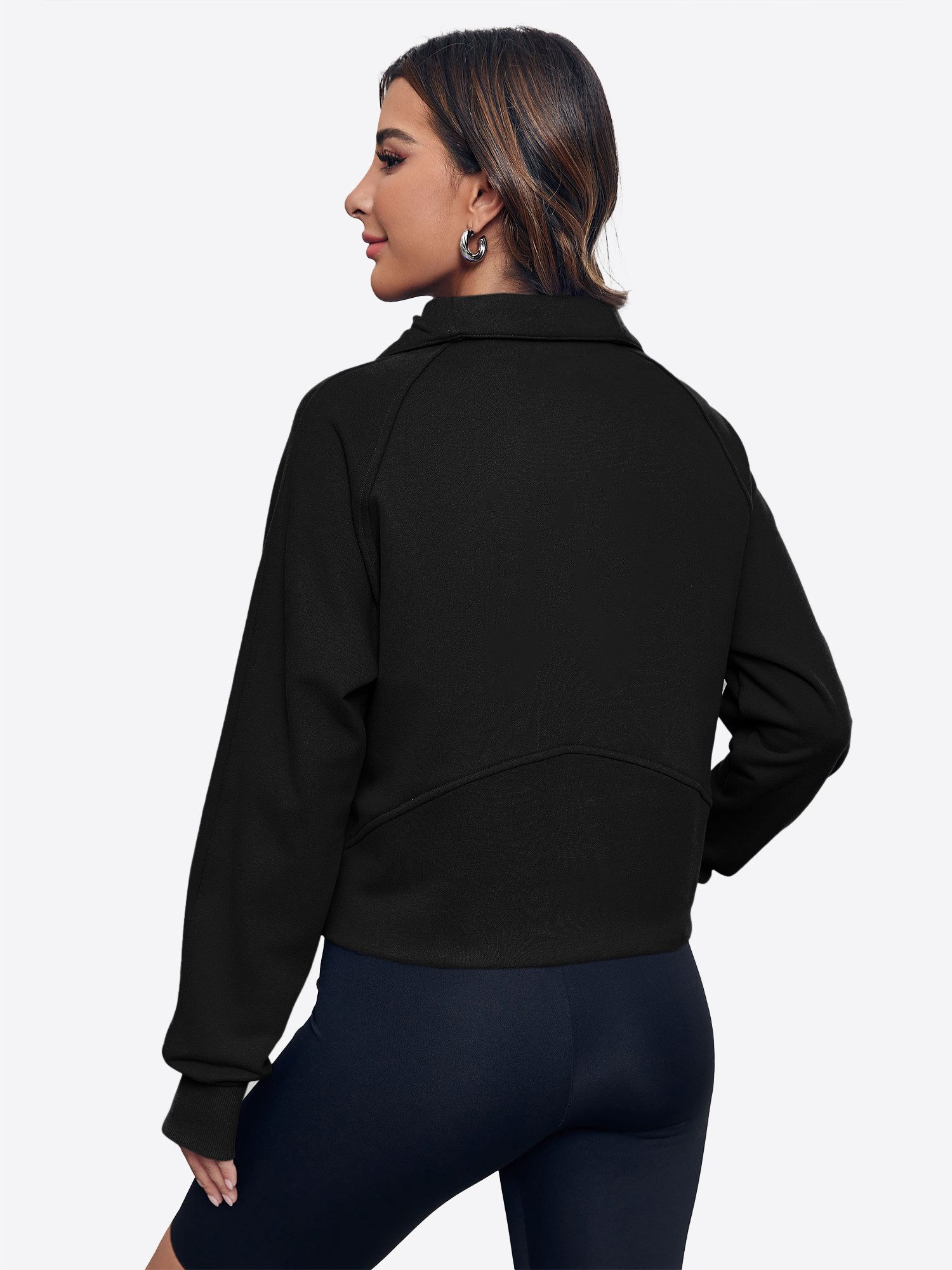 Imily Bela Sweatshirt Damen Langarm Pullover mit halbem Reißverschluss (Pac günstig online kaufen