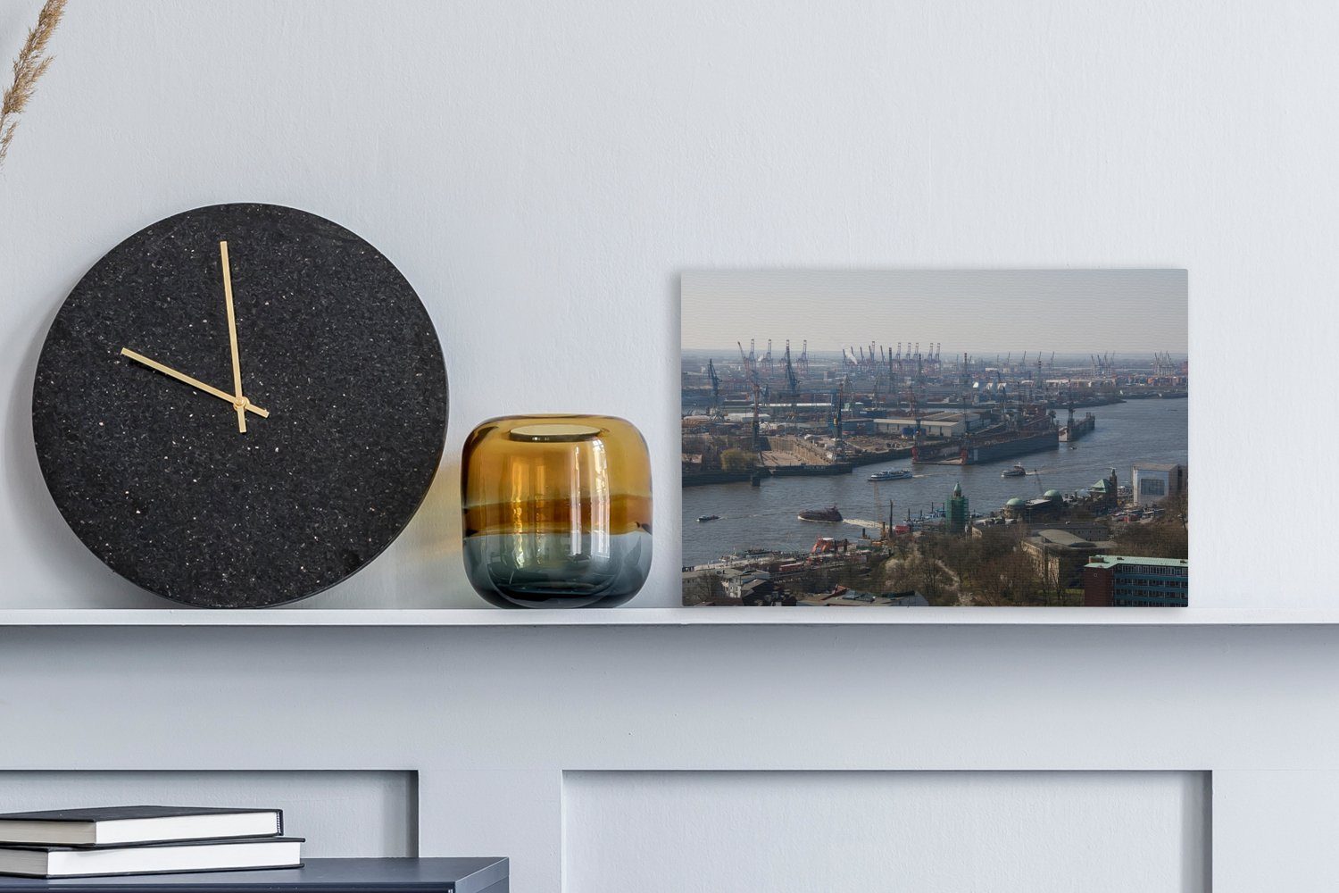 OneMillionCanvasses® Leinwandbild Hamburg - Hafen - günstig online kaufen