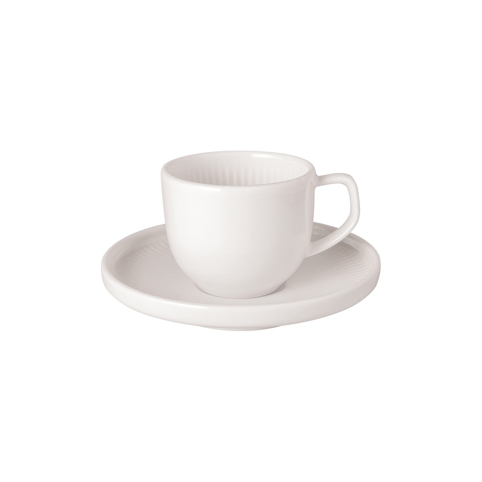 Villeroy & Boch Tasse Afina Espressotasse mit Untertasse 50 ml, 1-tlg., Porzellan