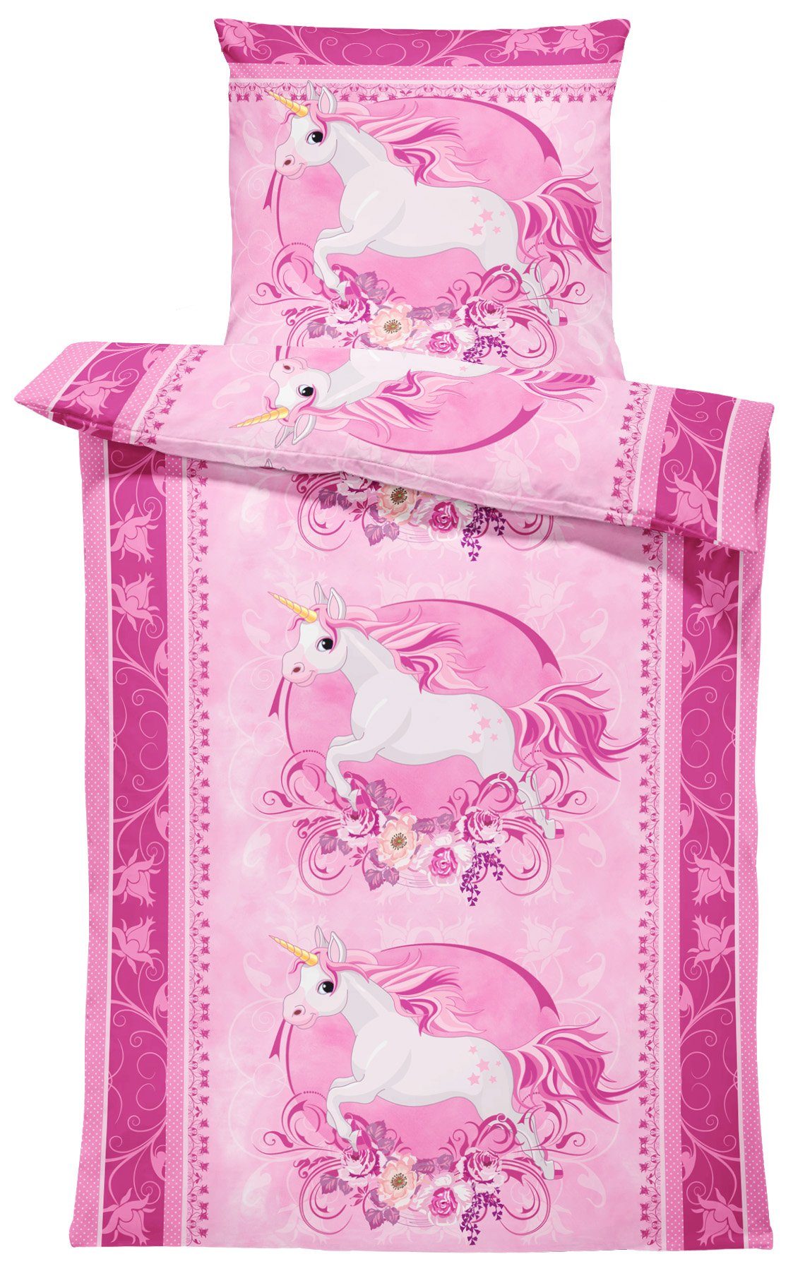 One Home Bettwäsche Unicorn, Mikrofaser, 4 günstig online kaufen