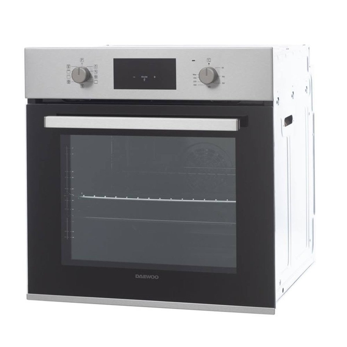 Daewoo Einbaubackofen, mit Teleskopauszug nachrüstbar, easyClean, AntiFingerprint Oberfläche, Heißluft, Pizza Stufe