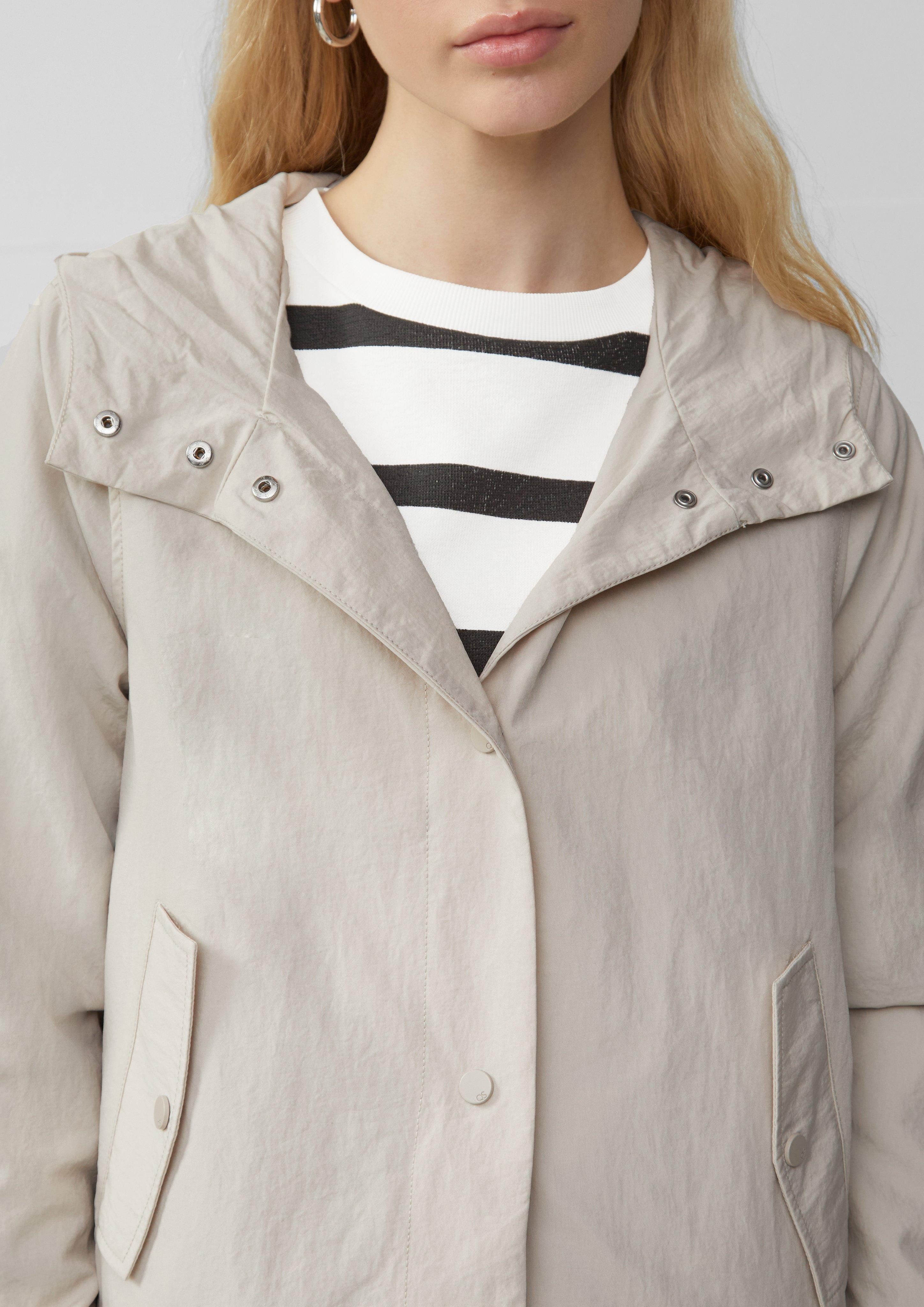 QS Outdoorjacke Nylon-Jacke mit Kapuze und günstig online kaufen