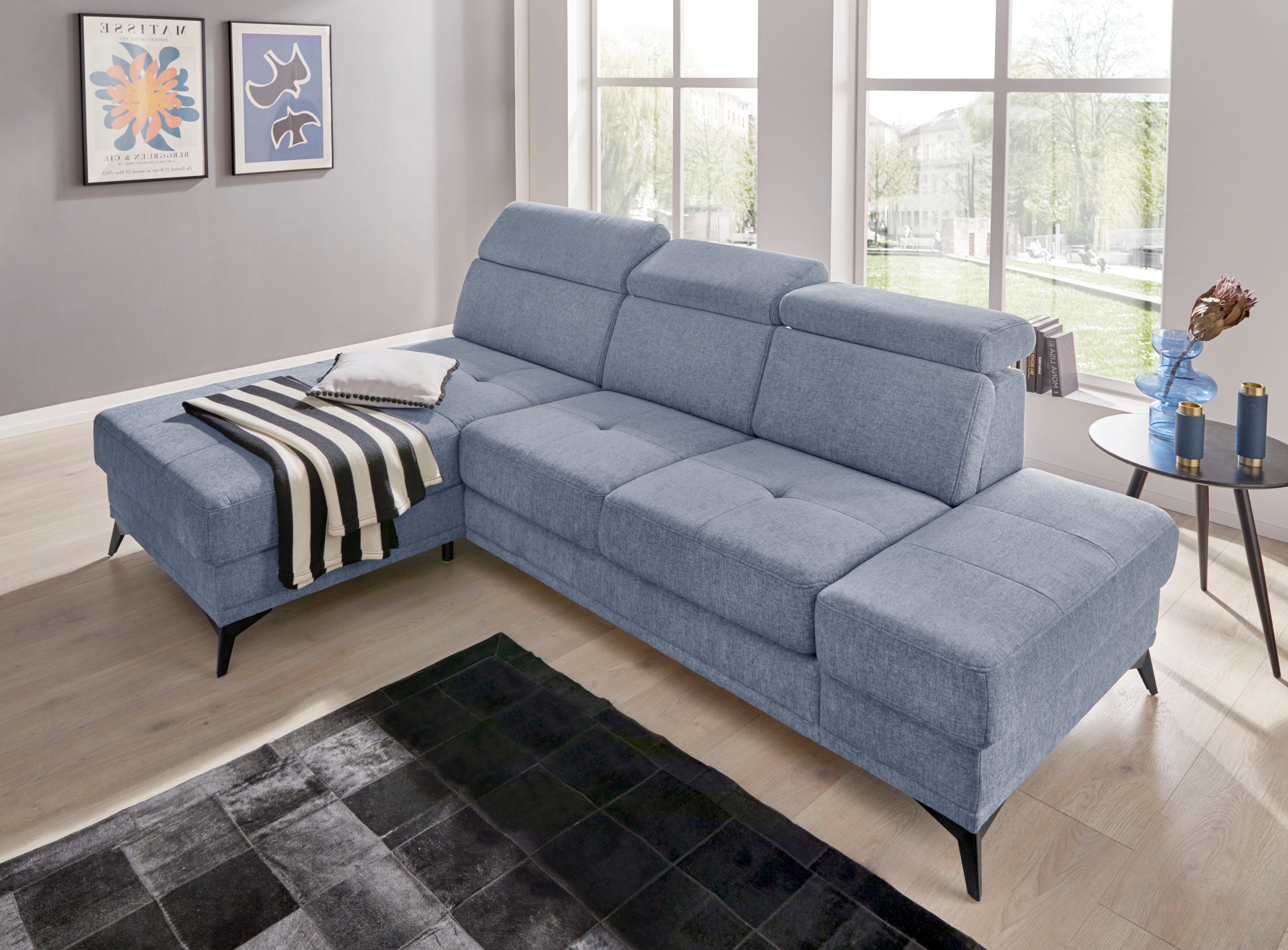 INOSIGN Ecksofa Cardiz L-Form, inkl.Kopfteilverstellung und günstig online kaufen